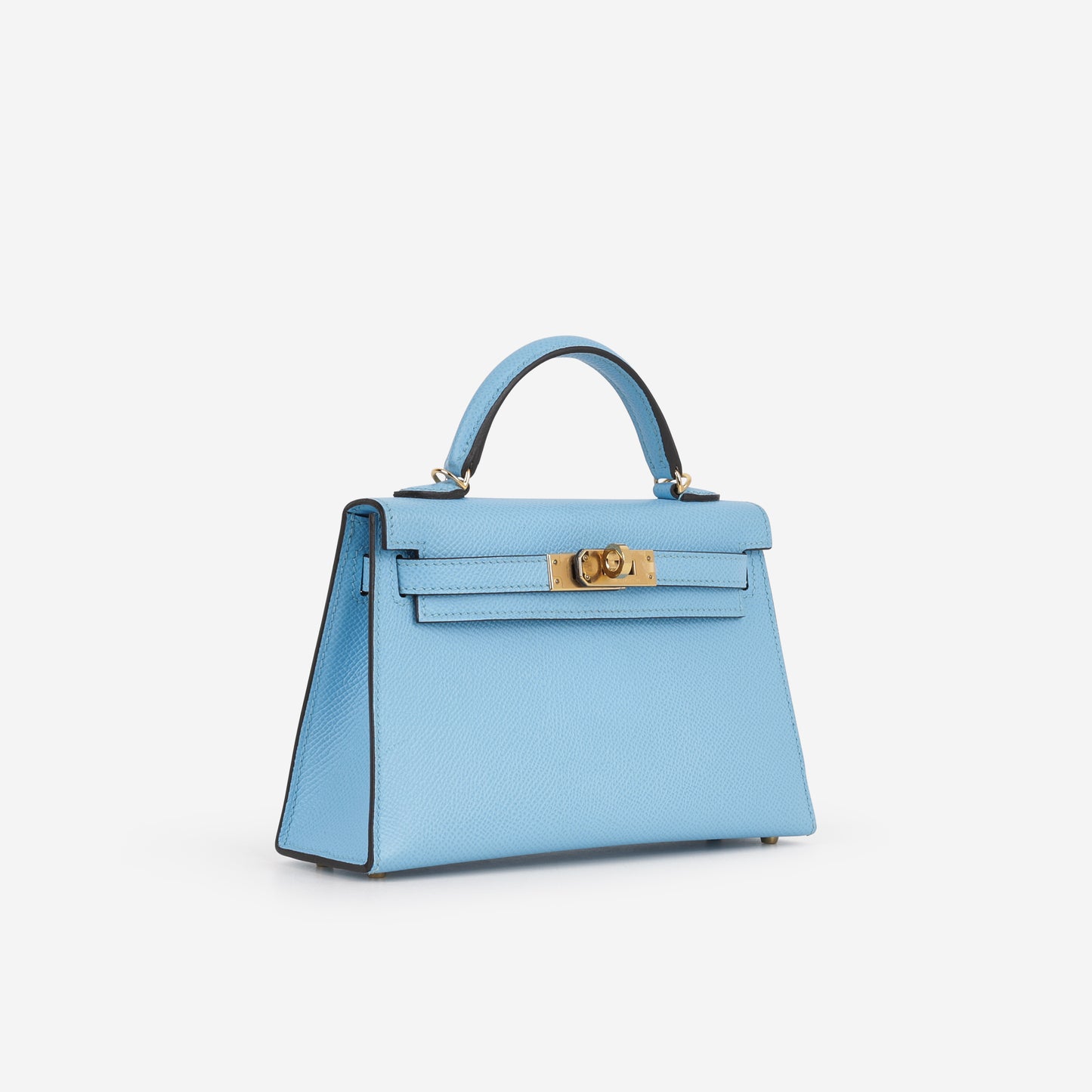 Hermès Mini Kelly 20 - Celeste Epsom | Gold Hardware