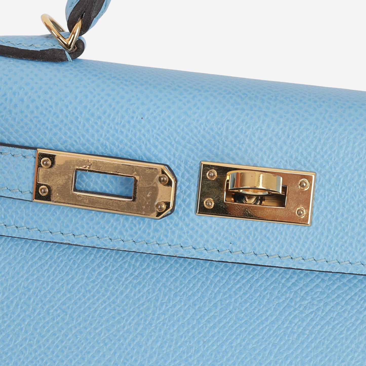 Hermès Mini Kelly 20 - Celeste Epsom | Gold Hardware
