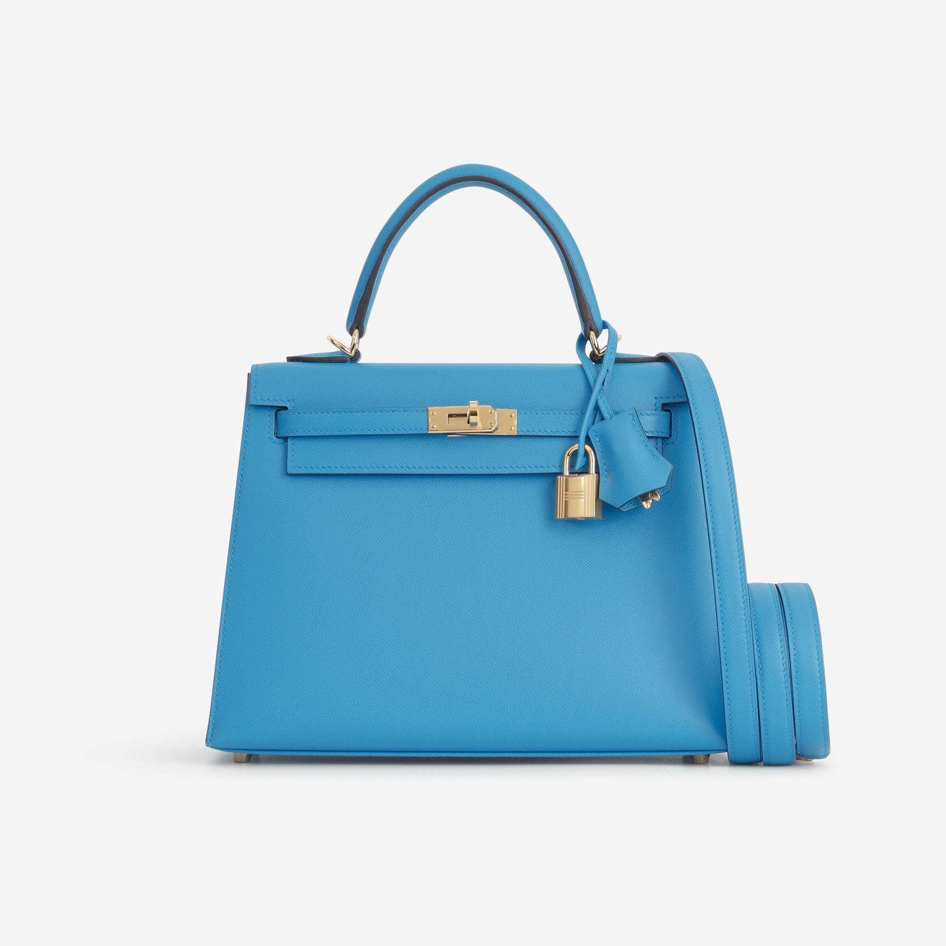 Hermès Kelly 25 - Bleu Frida Madame | Gold Hardware - Bagista