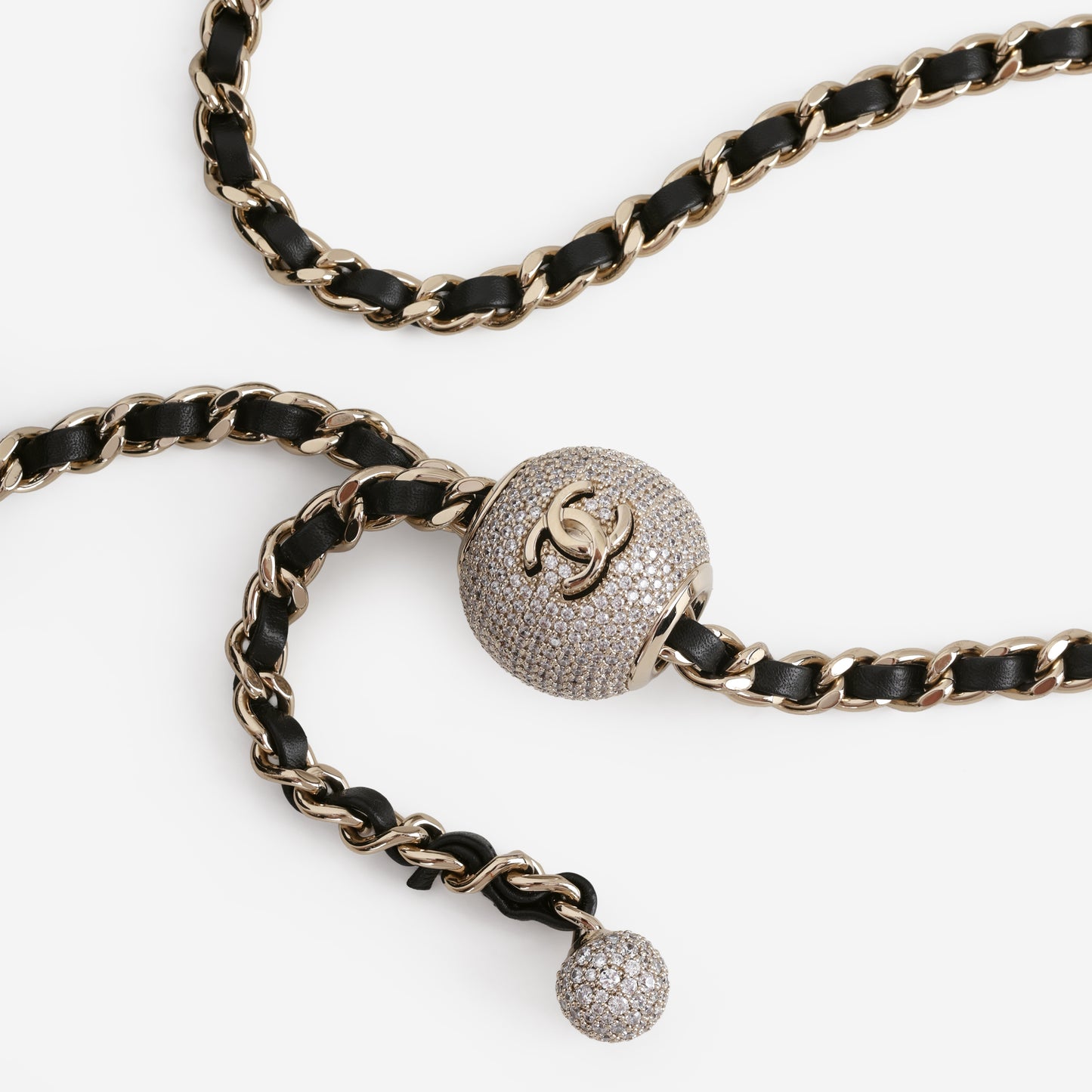 Chanel Mini Square Crystal CC Crush - Black Satin | Champagne Gold Hardware
