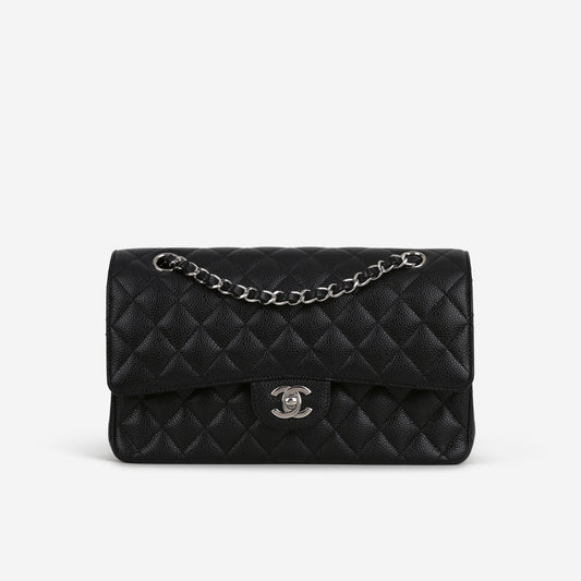 Chanel Medium Classic Flap - Black Caviar | Silver Hardware