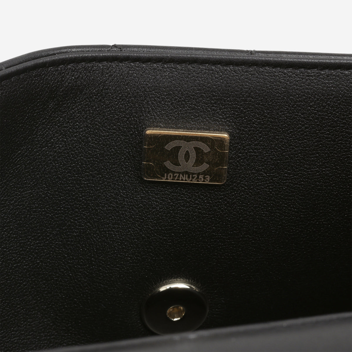Chanel Mini Rectangular - Black Lambskin | Champagne Gold Hardware