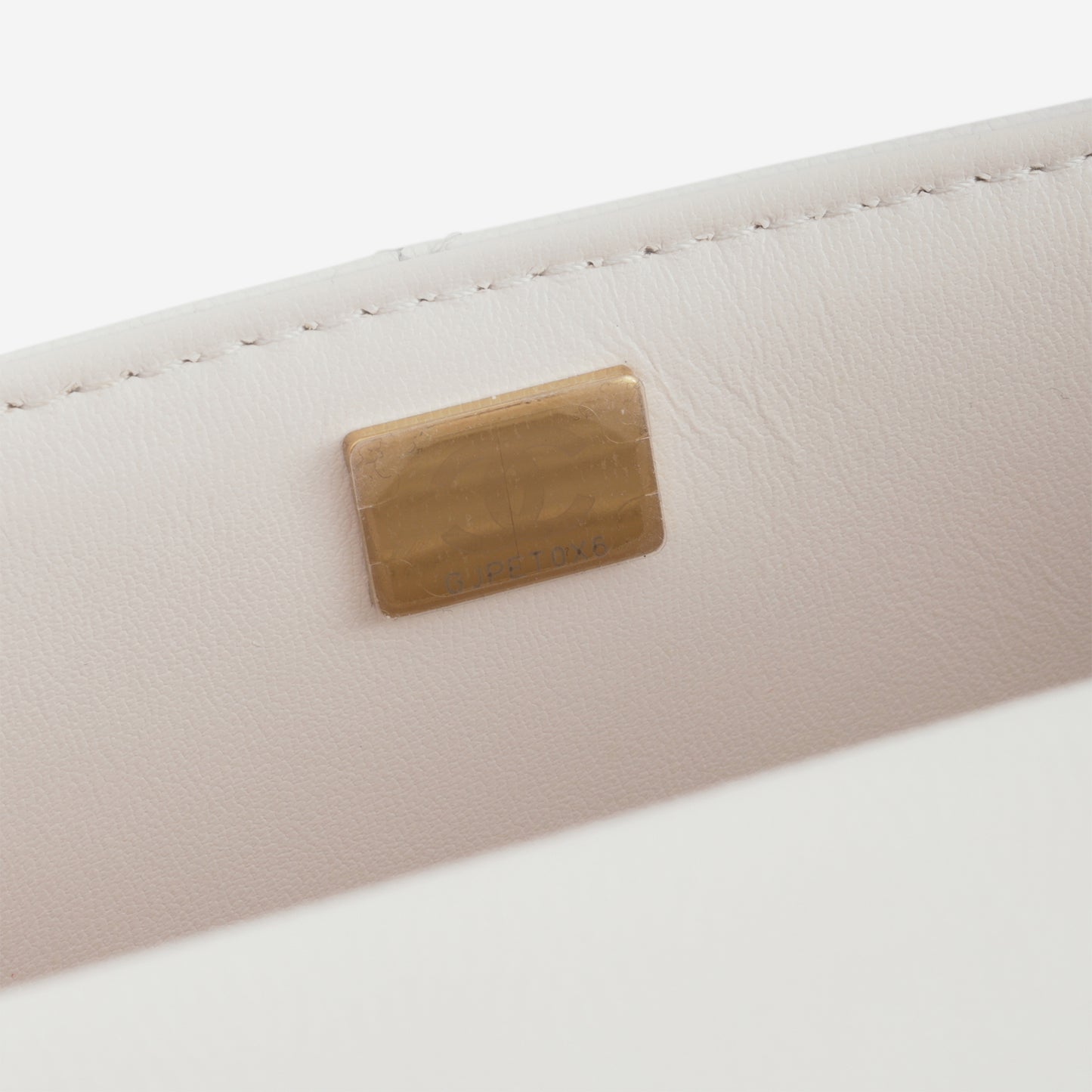 Chanel Retro Twist Top Handle Flap - White Caviar | Champagne Gold Hardware