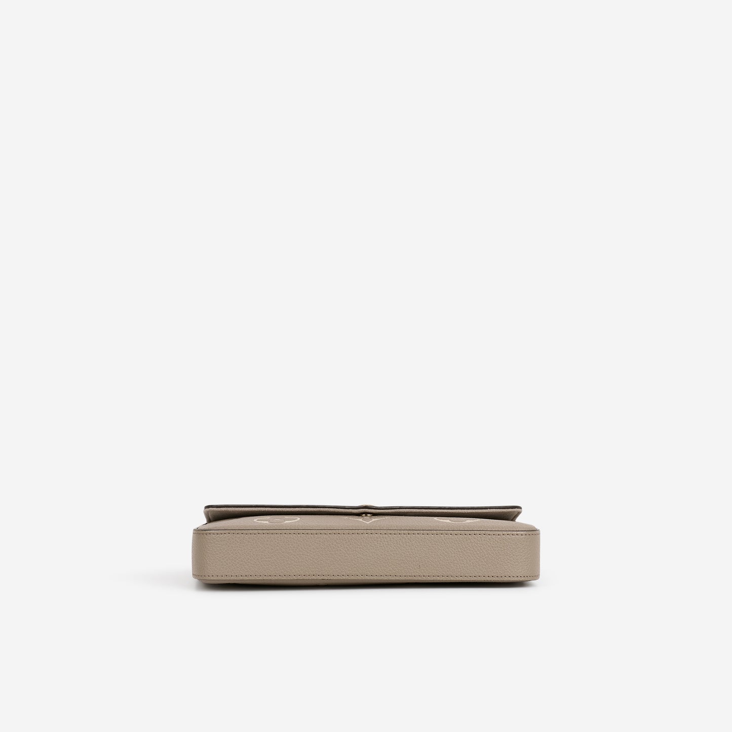Louis Vuitton - Pochette Felicie - Tourterelle / Cream Empreinte | Gold Hardware - Bagista