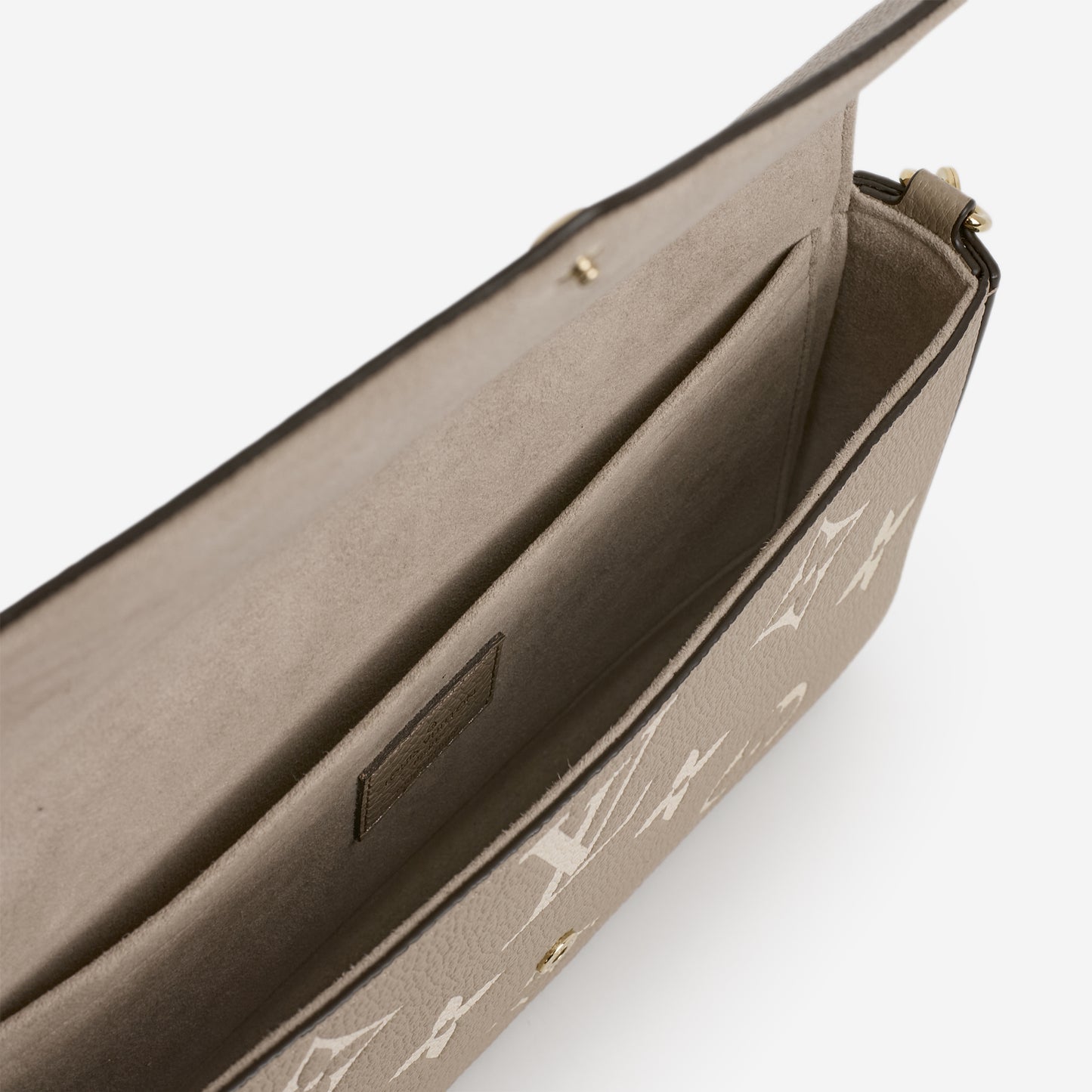 Louis Vuitton - Pochette Felicie - Tourterelle / Cream Empreinte | Gold Hardware - Bagista