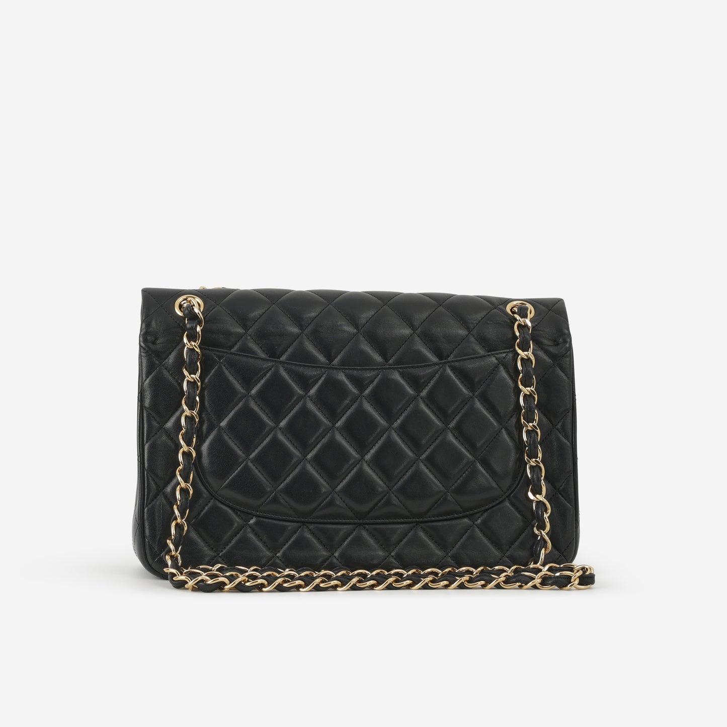 Chanel Jumbo Classic Flap - Black Lambskin | Gold Hardware - Bagista