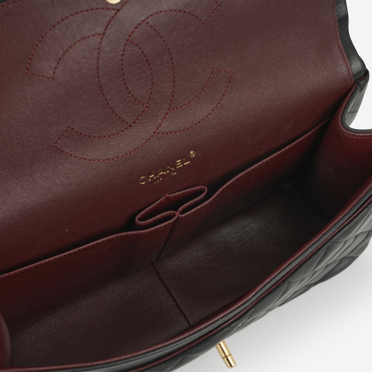 Chanel Jumbo Classic Flap - Black Lambskin | Gold Hardware - Bagista