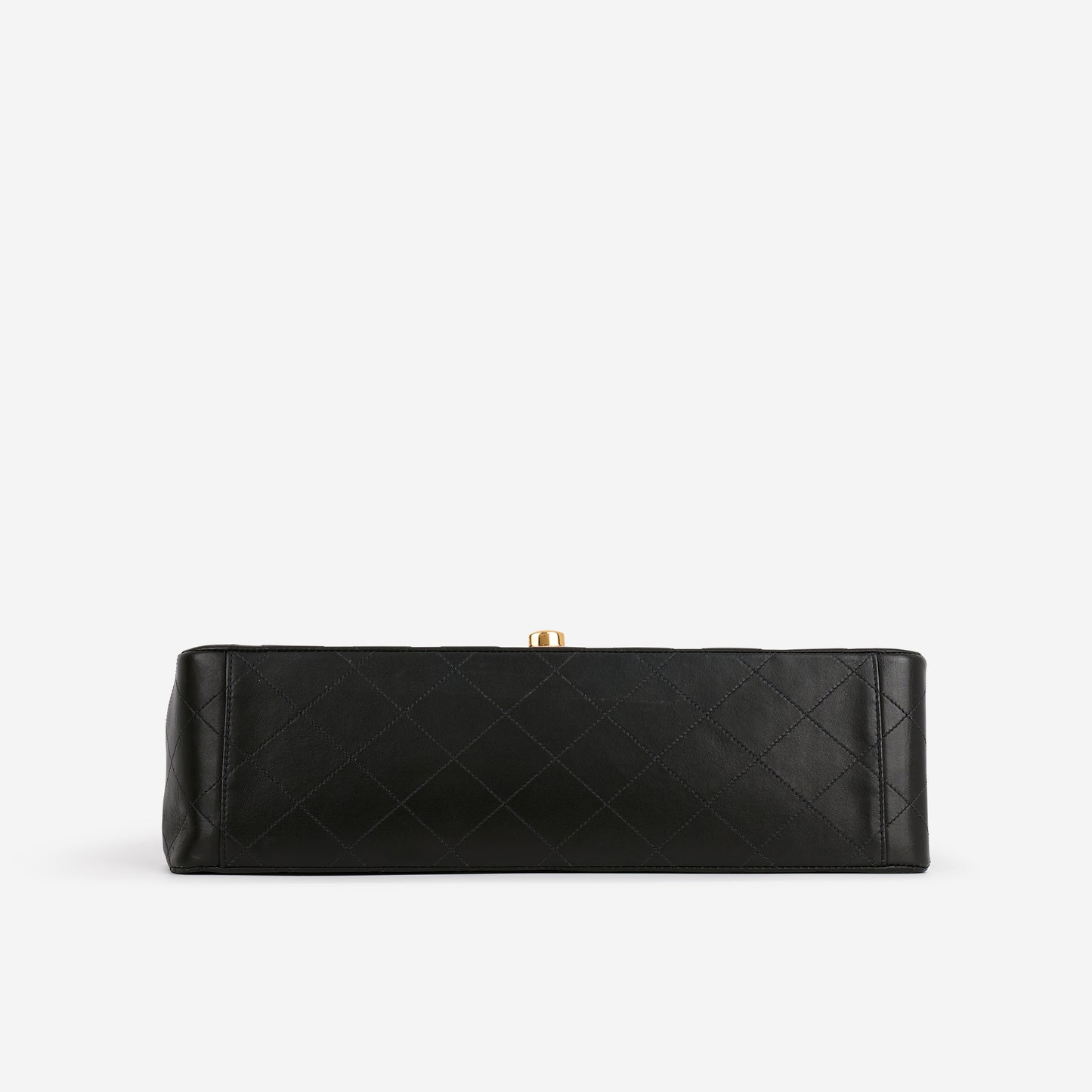 Chanel Vintage XL Single Flap - Black Lambskin | Gold Hardware - Bagista