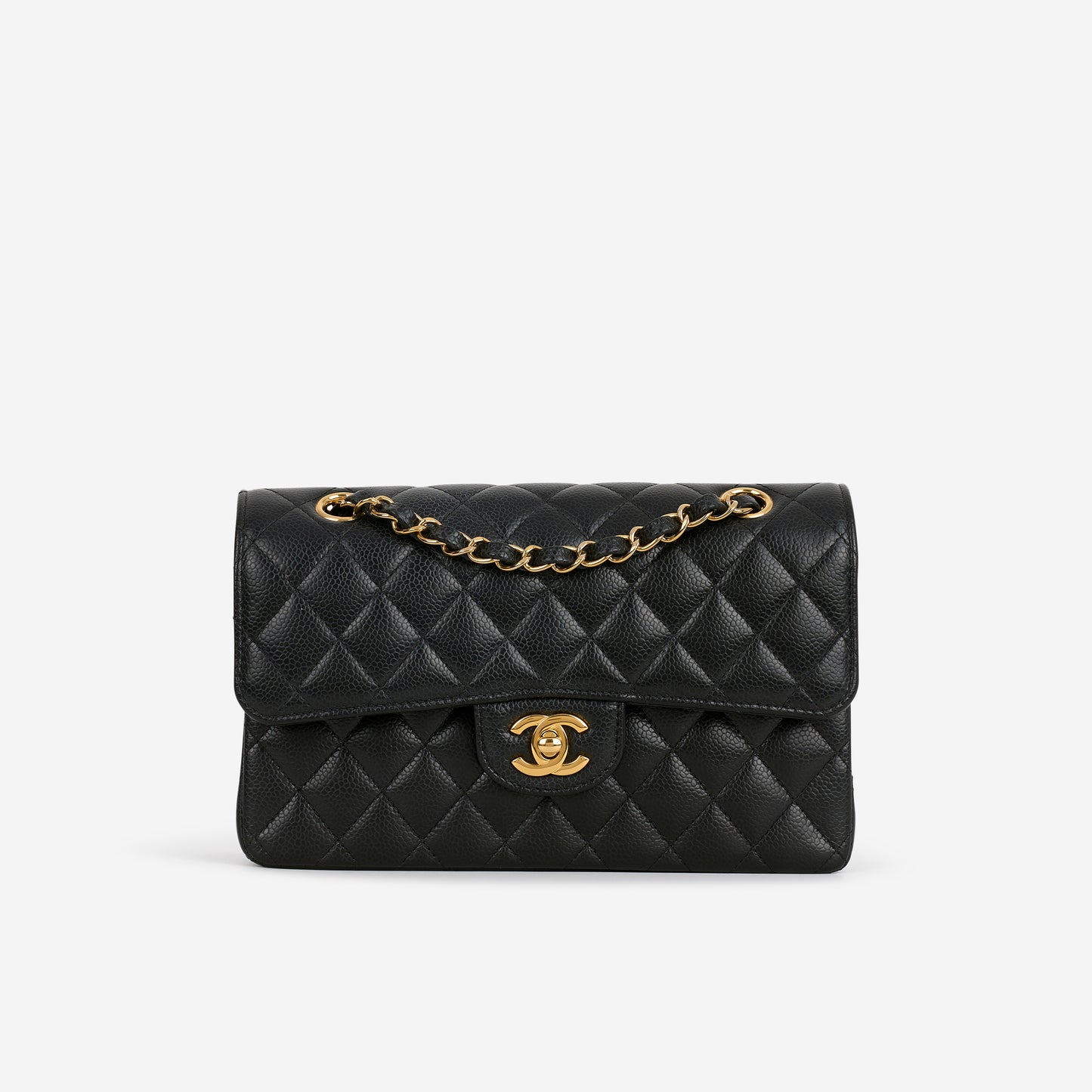 Chanel Small Classic Flap - Black Caviar | Gold Hardware - Bagista