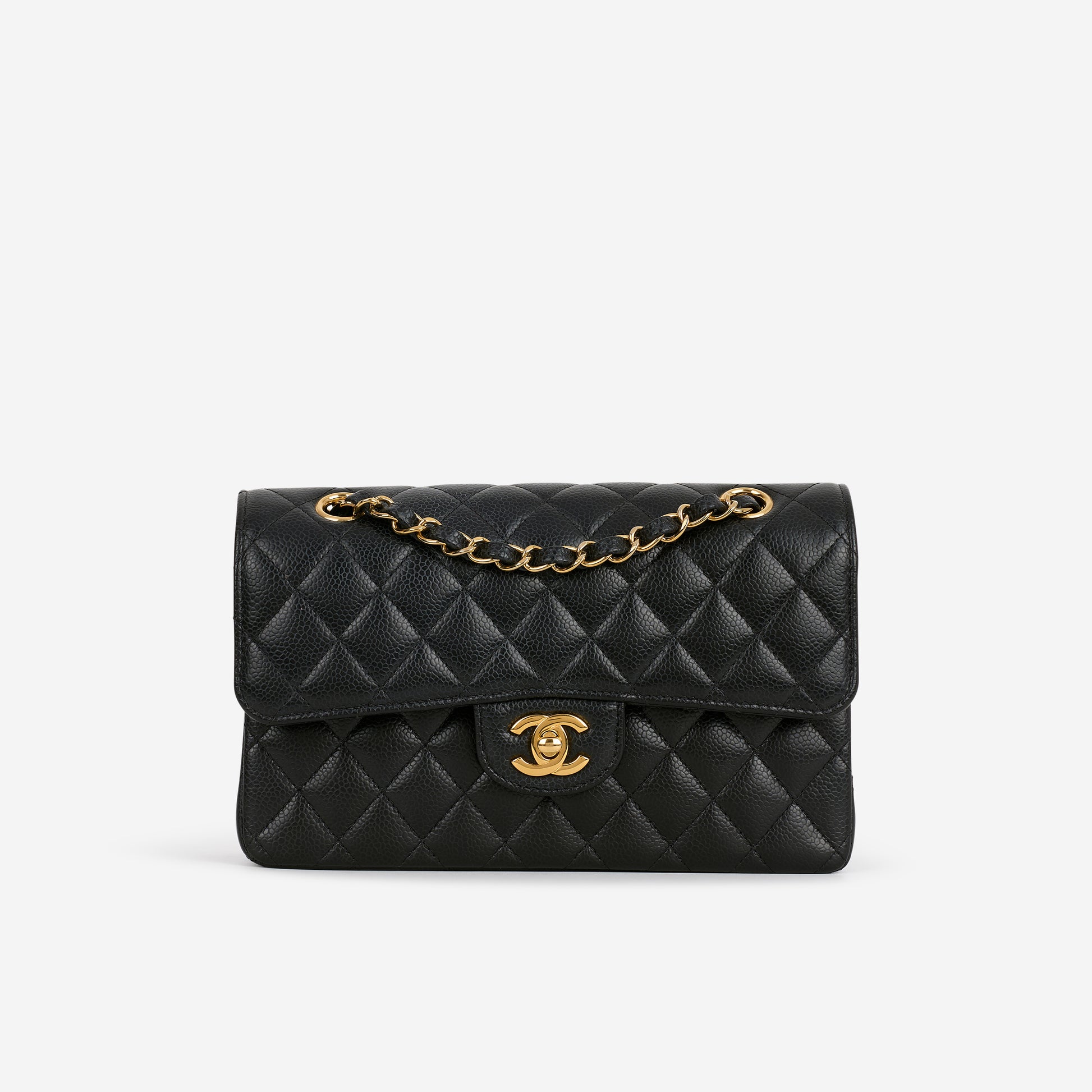 Chanel Small Classic Flap - Black Caviar | Gold Hardware - Bagista