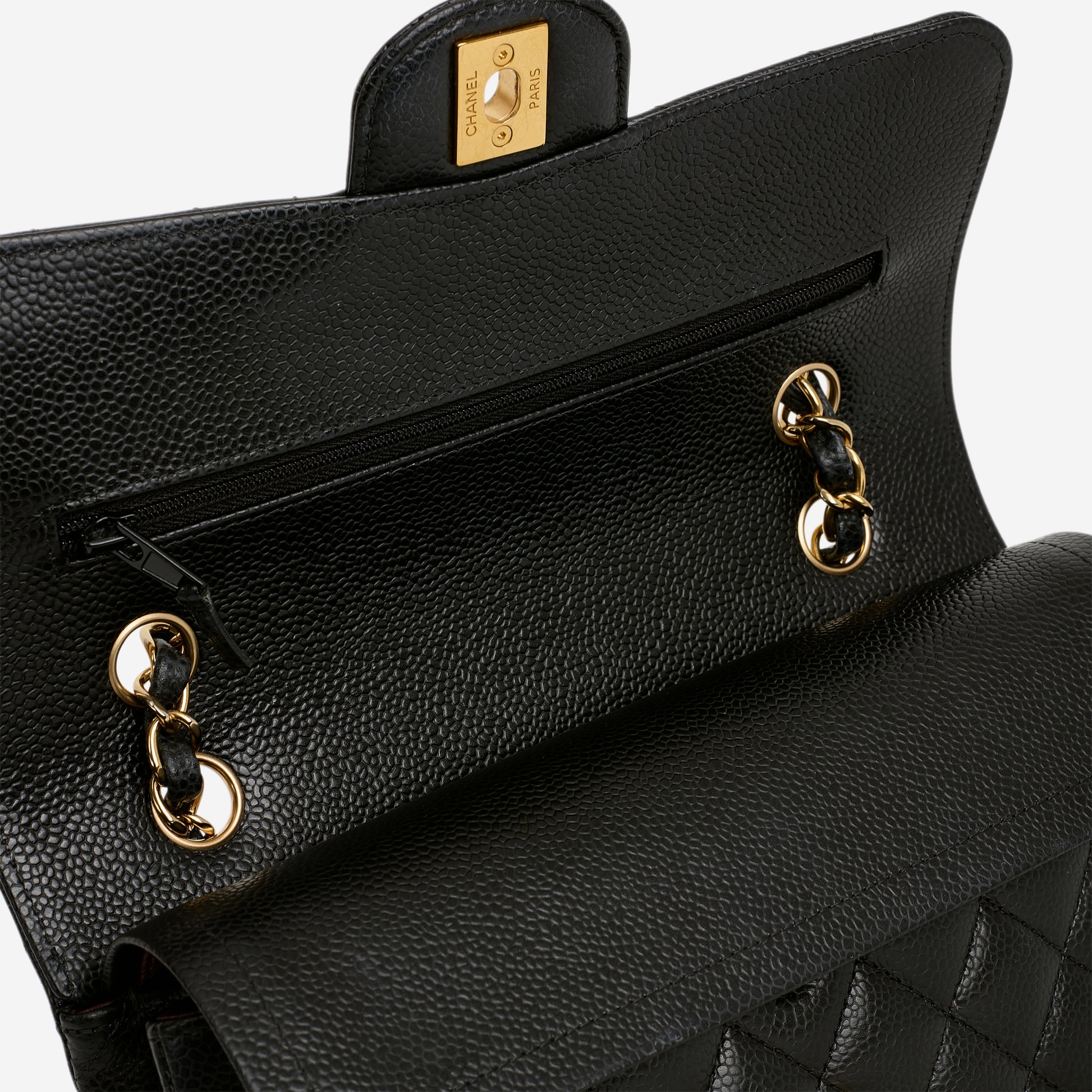 Chanel Small Classic Flap - Black Caviar | Gold Hardware - Bagista