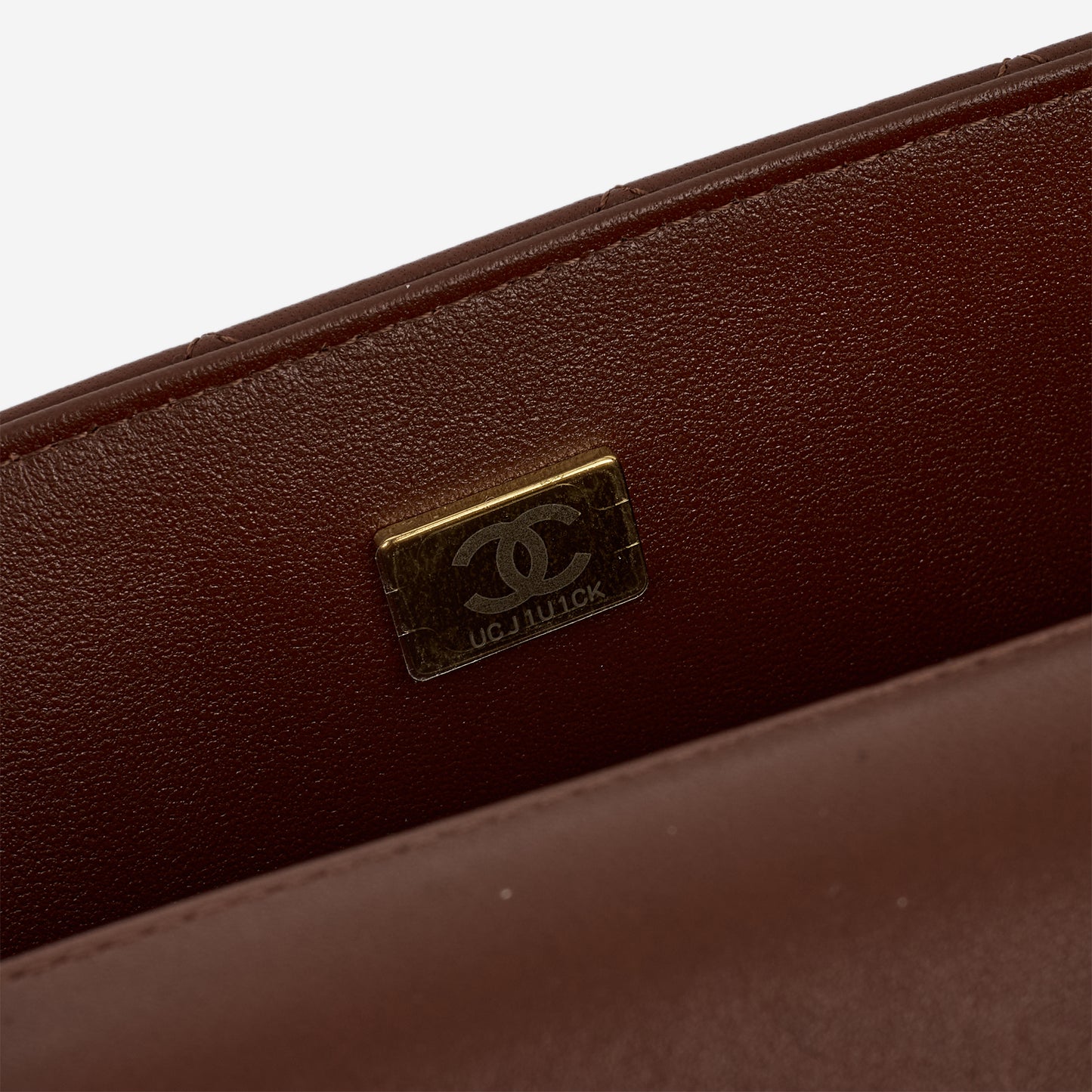 Chanel Mini Flap Rectangular - Brown Lambskin | Champagne Gold Hardware - Bagista