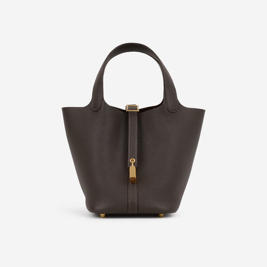 Hermès Picotin 18 - Bai Brun Clemence | Gold Hardware