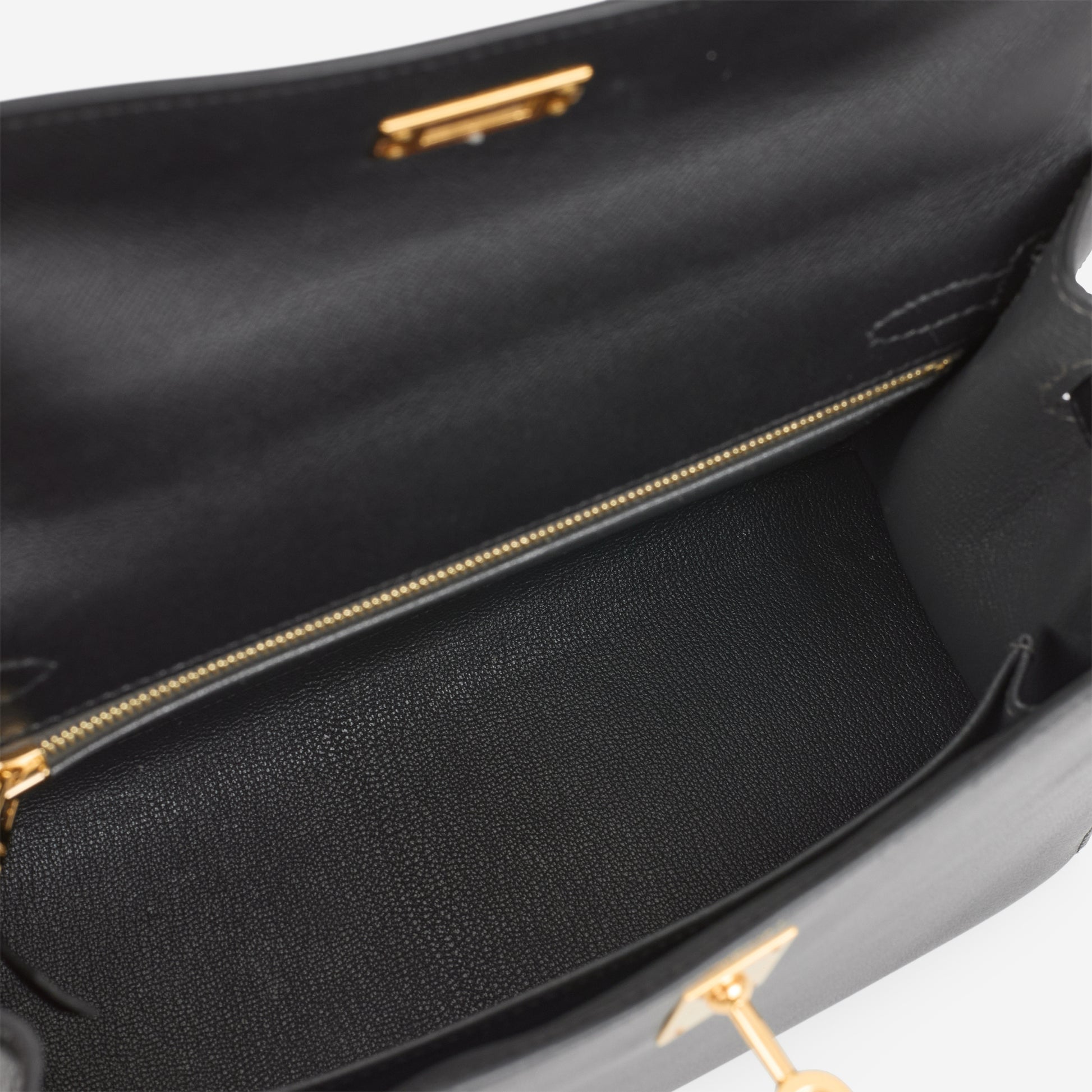 Hermès Verso Kelly - Black Madame / Gris Meyer Interior | Gold Hardware - Bagista