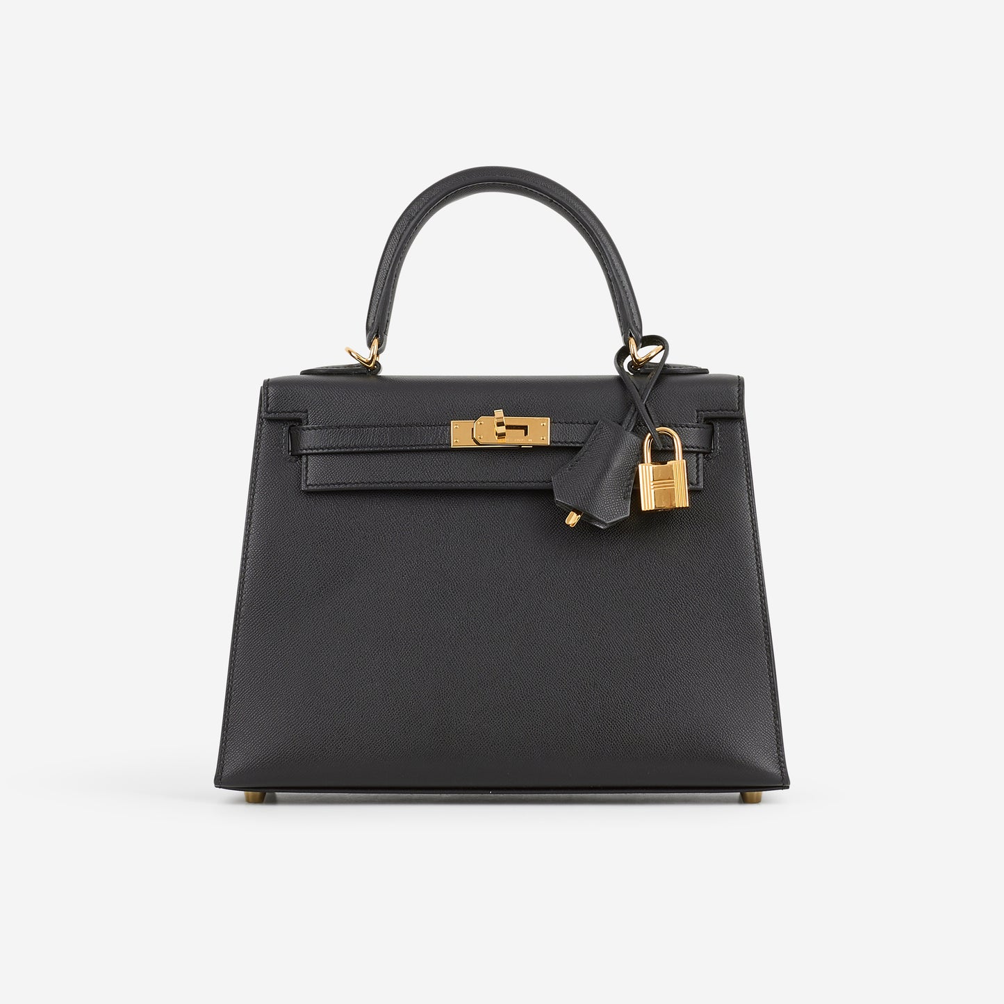 Hermès Verso Kelly - Black Madame / Gris Meyer Interior | Gold Hardware - Bagista