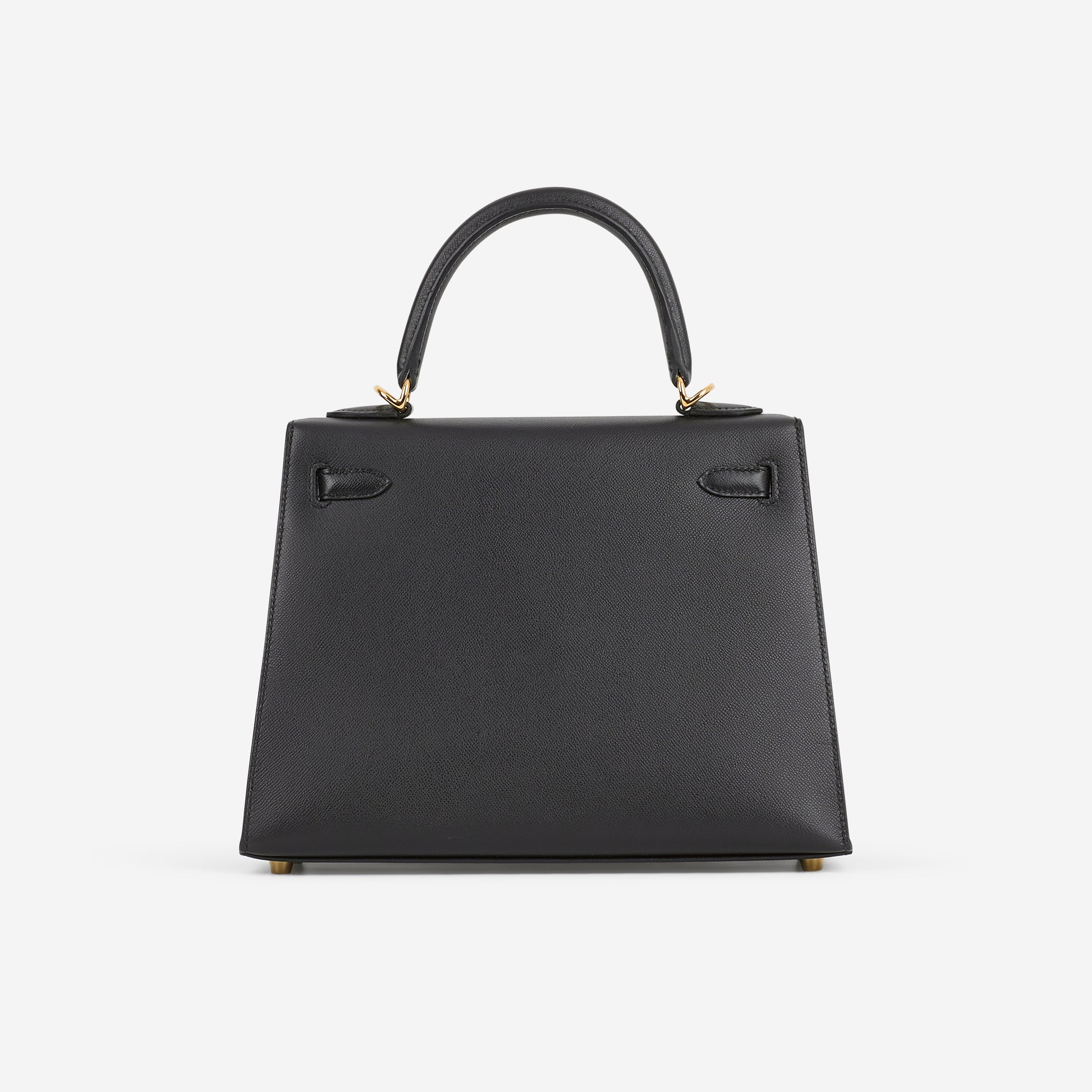 Hermès Verso Kelly - Black Madame / Gris Meyer Interior | Gold Hardware - Bagista