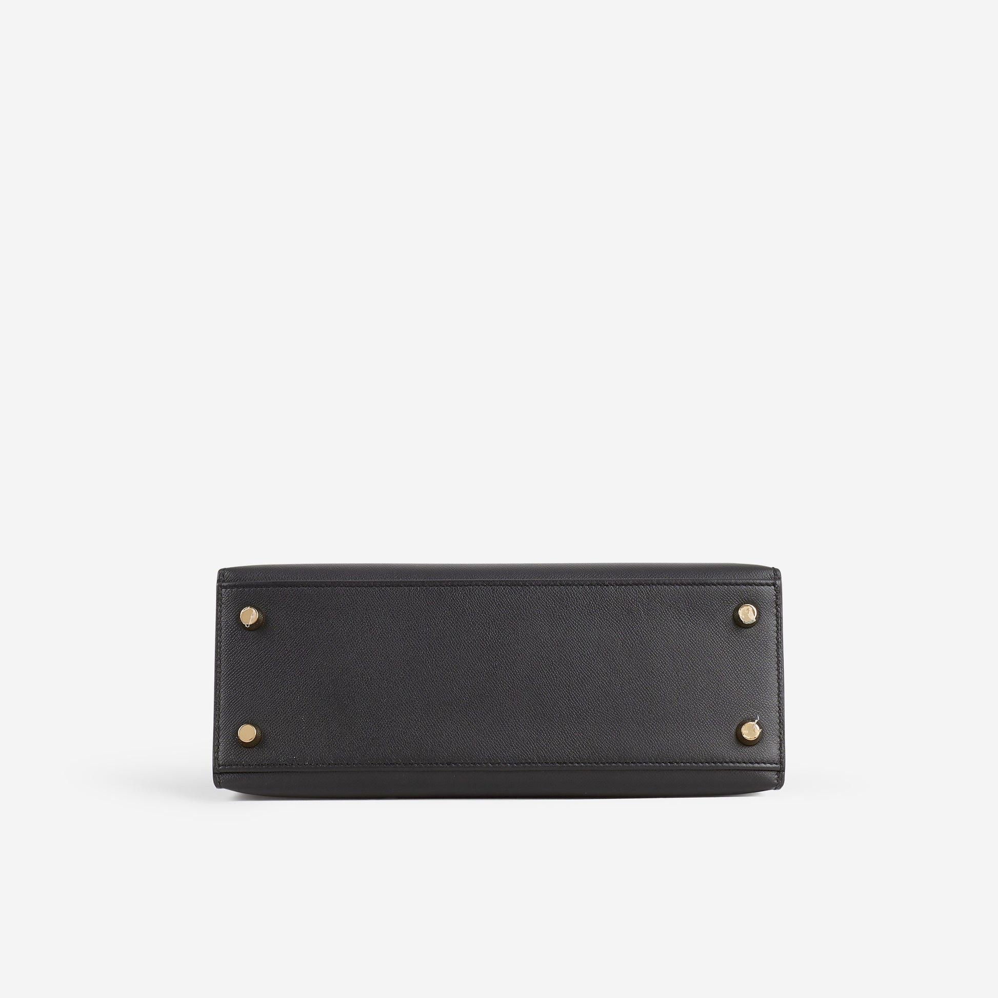 Hermès Verso Kelly - Black Madame / Gris Meyer Interior | Gold Hardware - Bagista