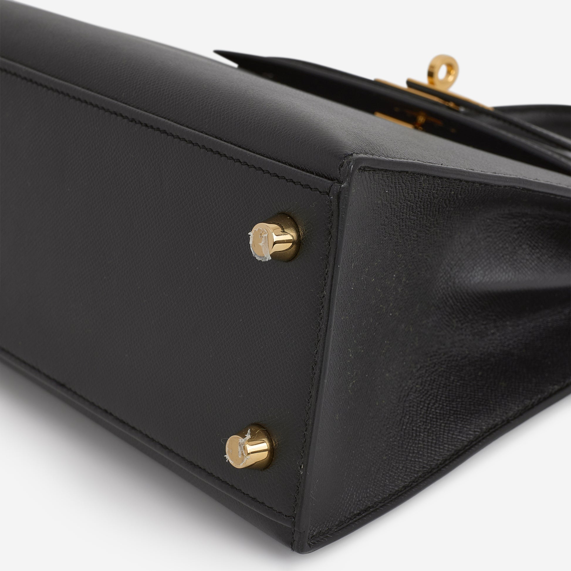 Hermès Verso Kelly - Black Madame / Gris Meyer Interior | Gold Hardware - Bagista