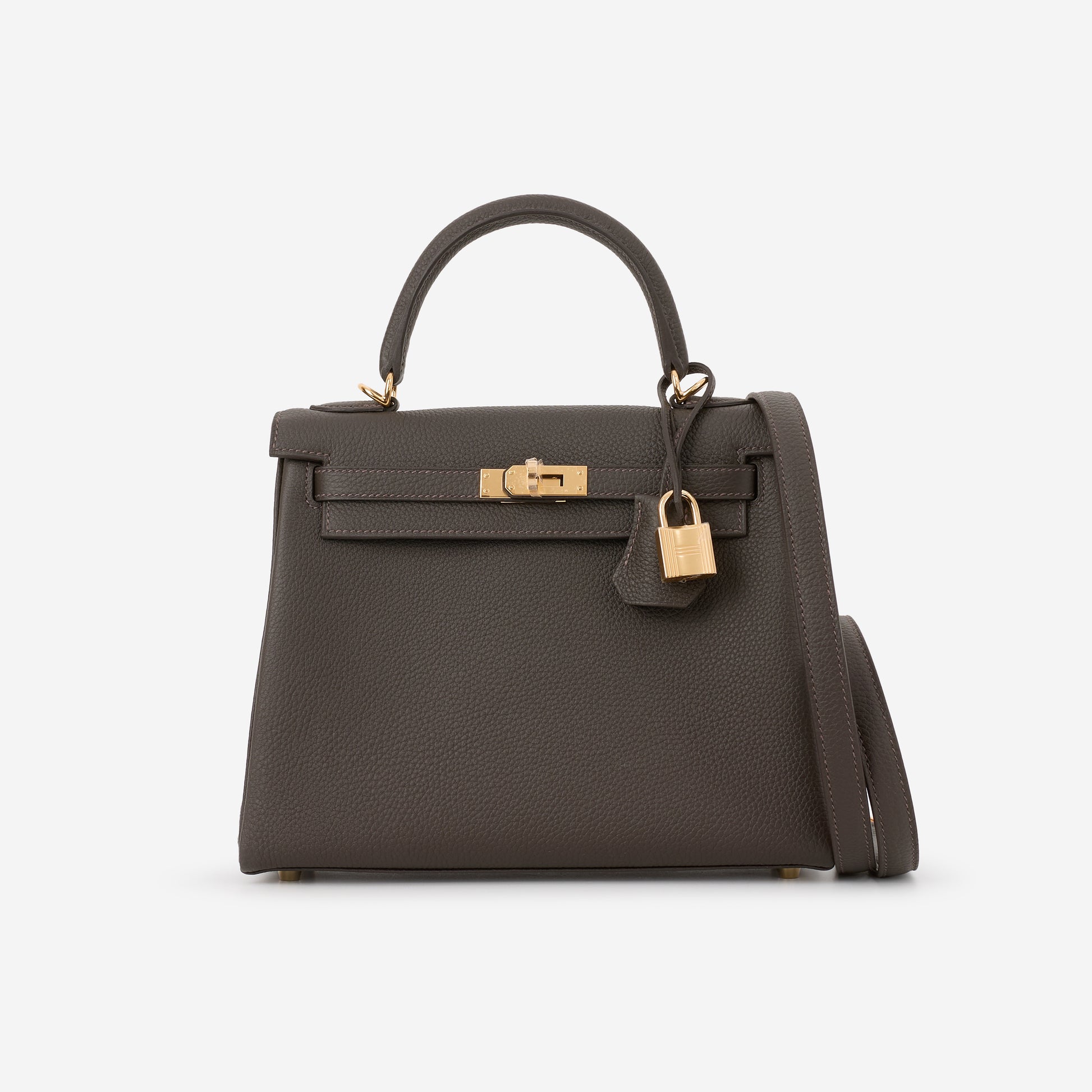 Hermès Kelly 25 - Bai Brun Togo | Gold Hardware - Bagista