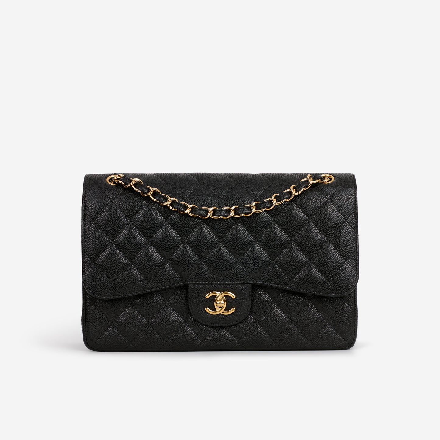 Chanel Jumbo Classic Double Flap - Black Caviar | Gold Hardware