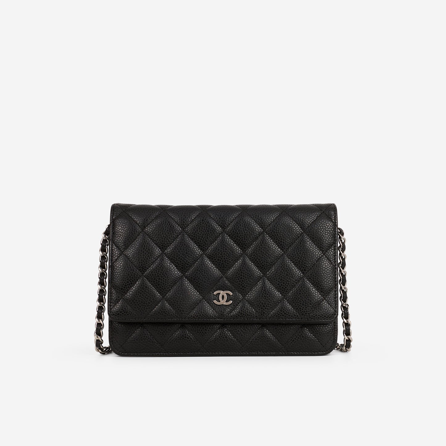 Chanel Classic Wallet on Chain - Black Caviar | Silver Hardware - Bagista