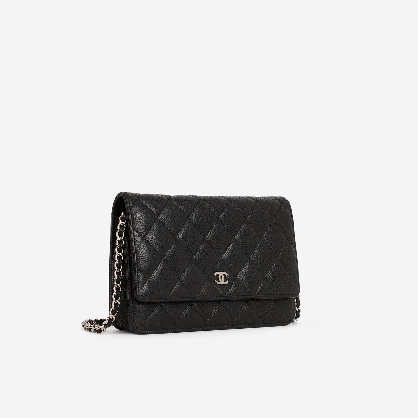 Chanel Classic Wallet on Chain - Black Caviar | Silver Hardware - Bagista