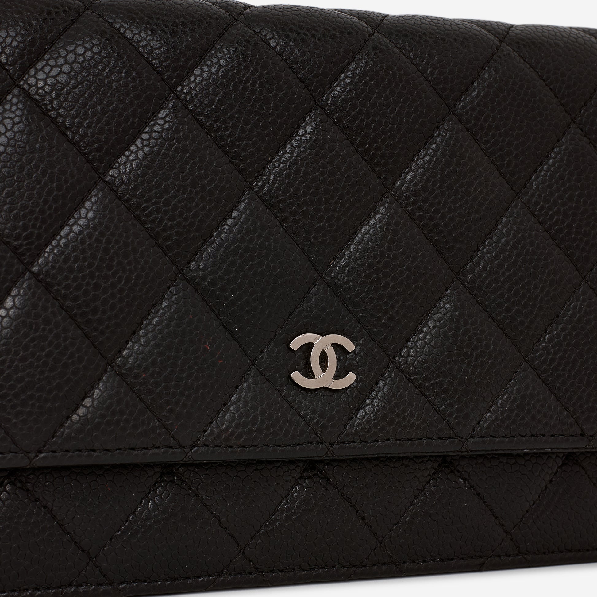 Chanel Classic Wallet on Chain - Black Caviar | Silver Hardware - Bagista