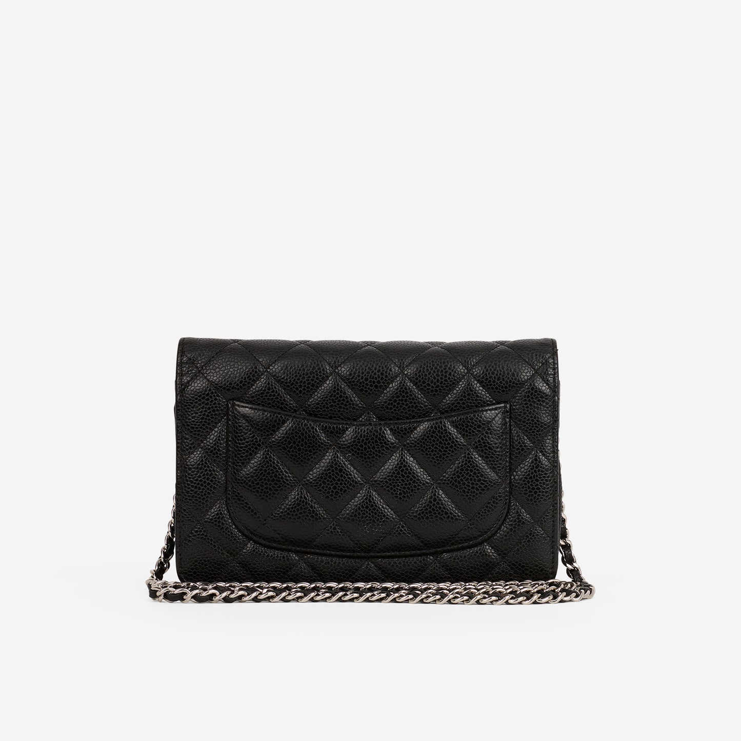 Chanel Classic Wallet on Chain - Black Caviar | Silver Hardware - Bagista