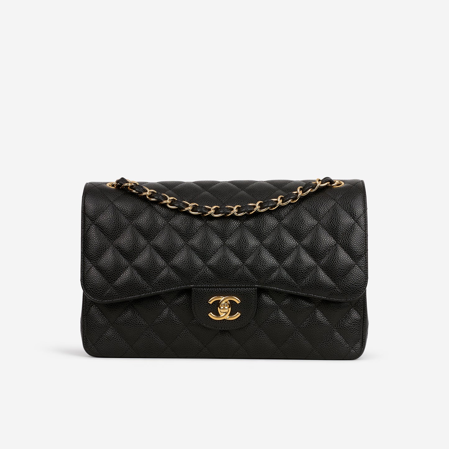 Chanel Jumbo Classic Flap - Black Caviar | Gold Hardware