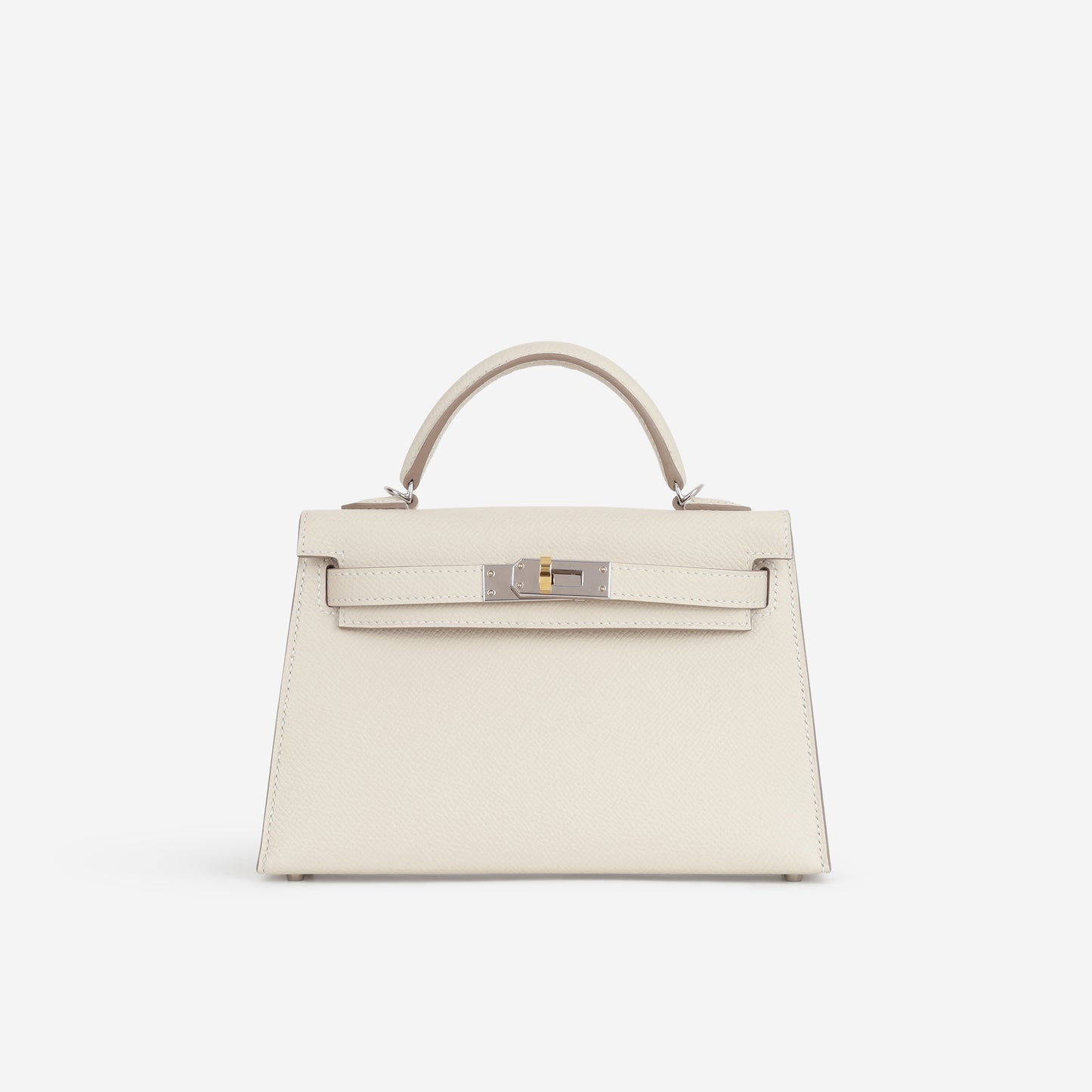 Hermès Mini Kelly - Craie Epsom | Electrum