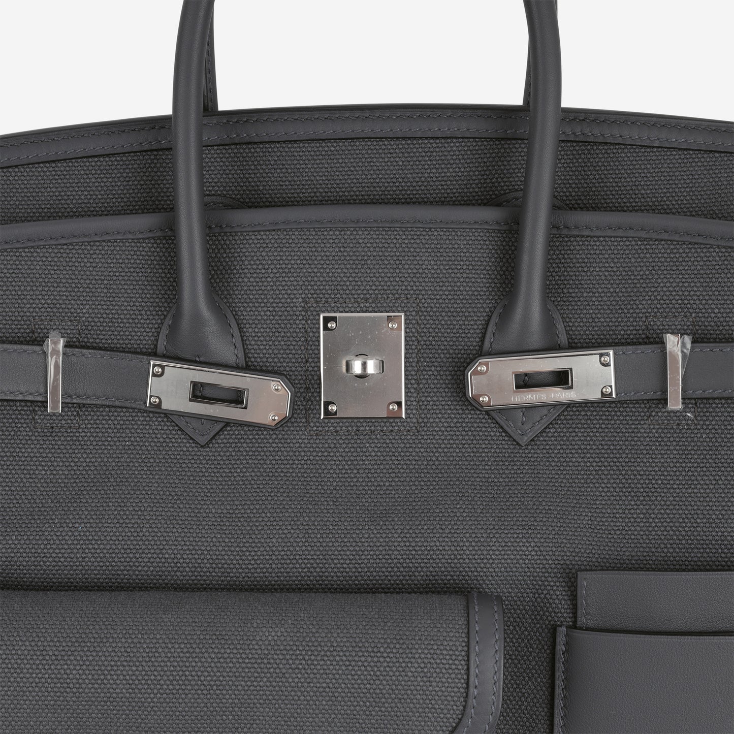 Hermès Birkin 35 Cargo - Ardoise Toile Goeland / Swift | Palladium Hardware
