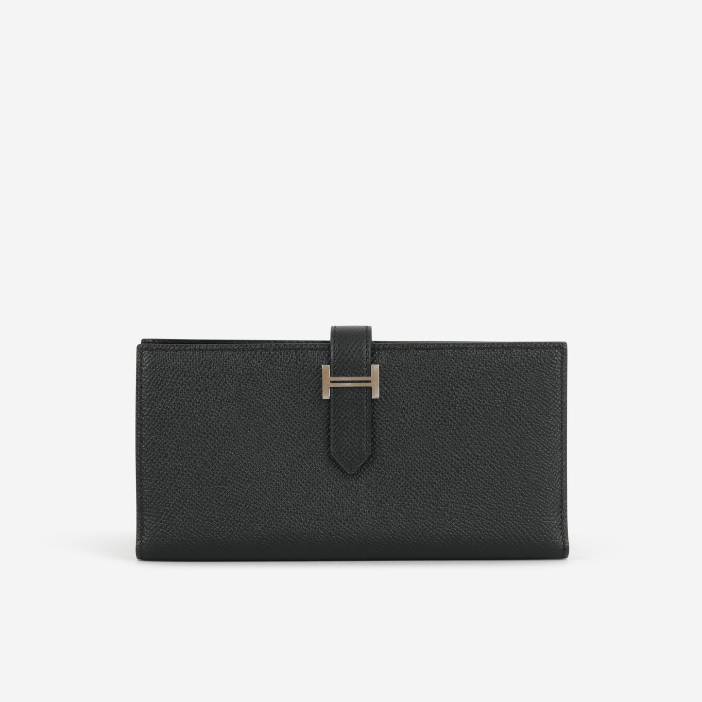 Hermès Bearn Wallet - Black Epsom | Palladium Hardware