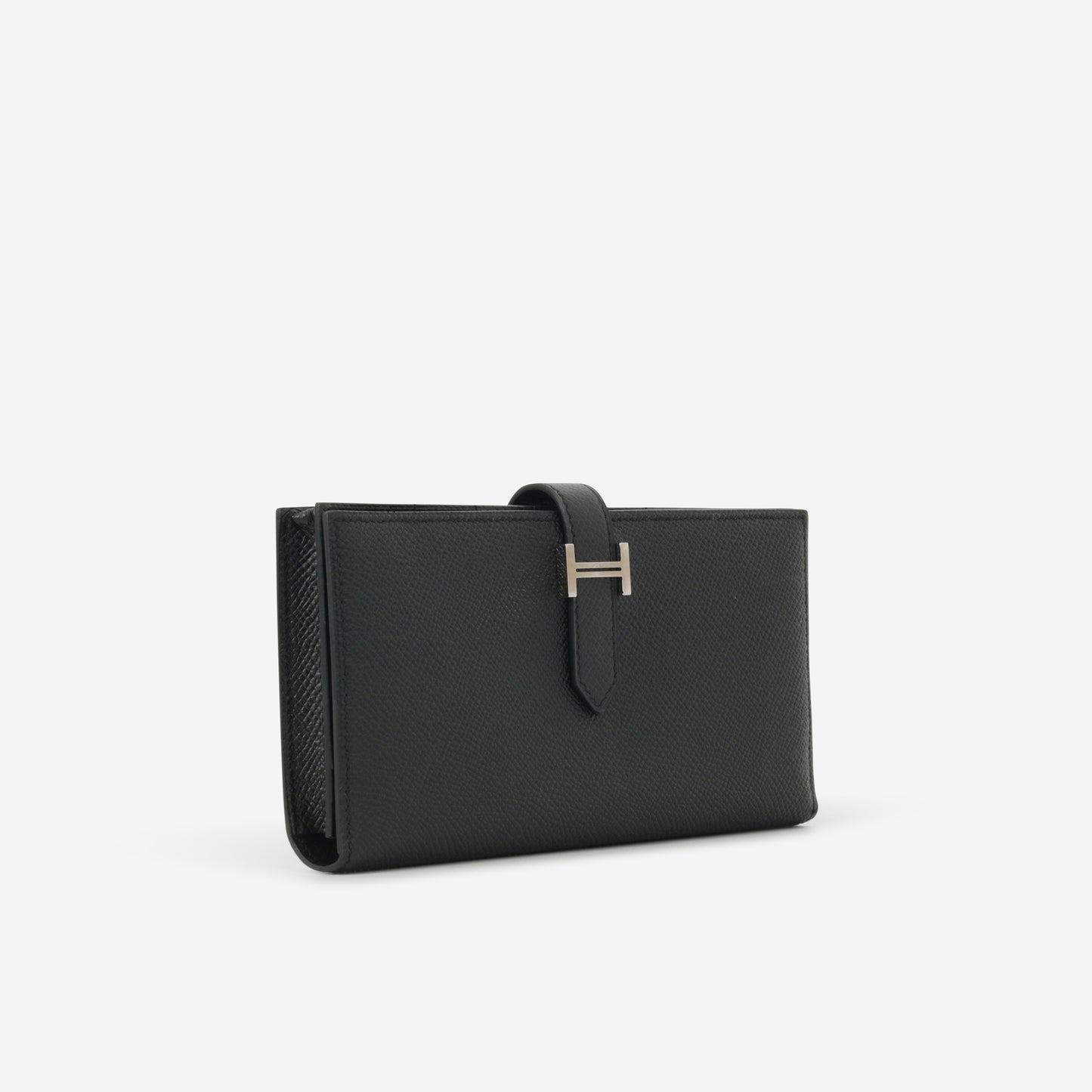 Hermès Bearn Wallet - Black Epsom | Palladium Hardware