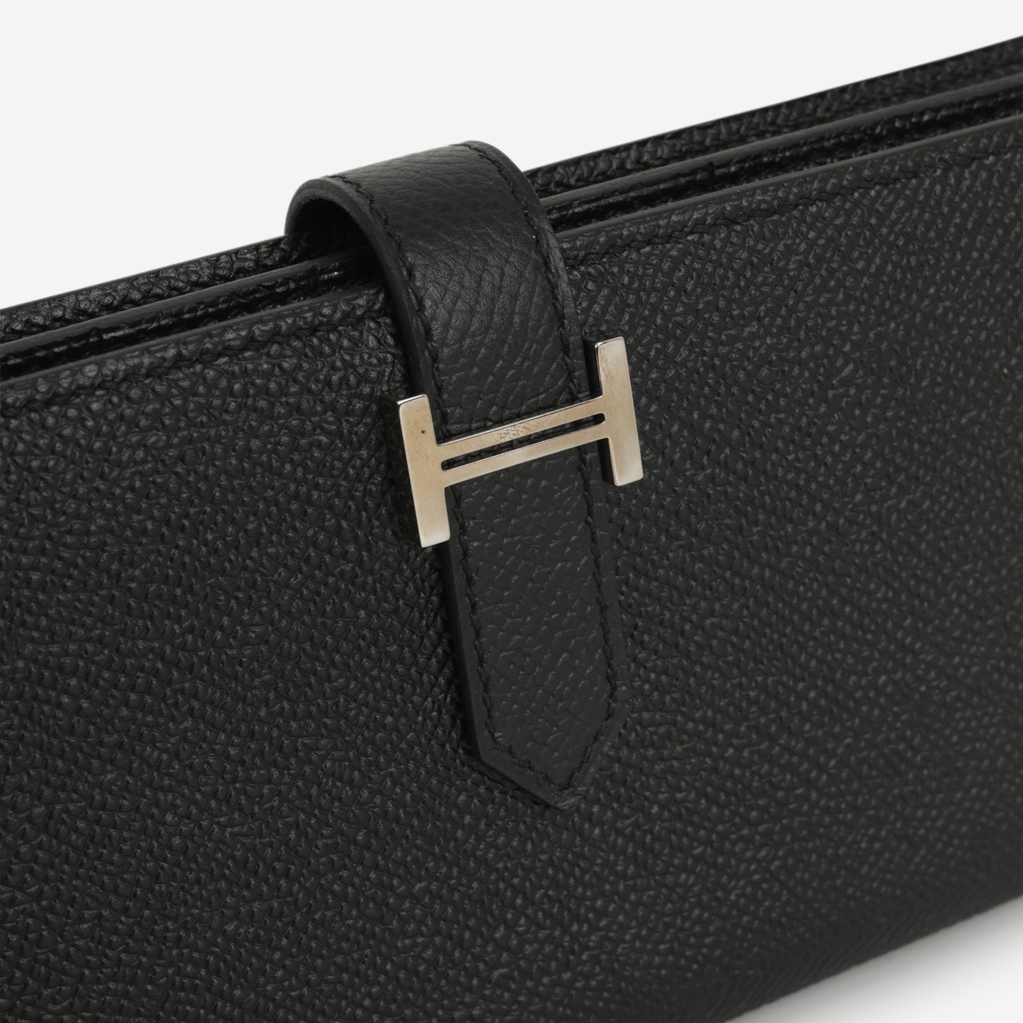 Hermès Bearn Wallet - Black Epsom | Palladium Hardware