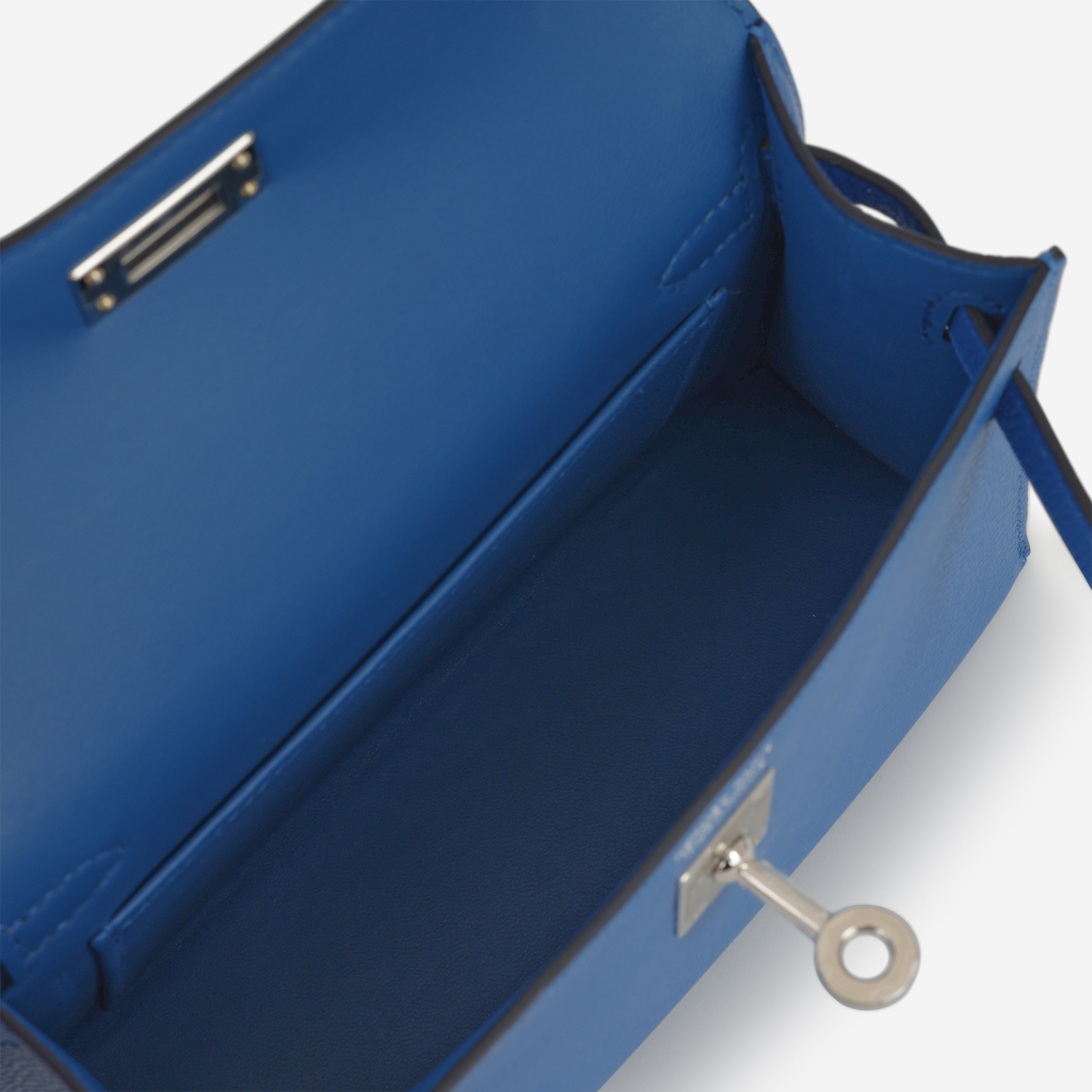 Hermès Mini Kelly - Bleu Zellige Epsom | Palladium Hardware