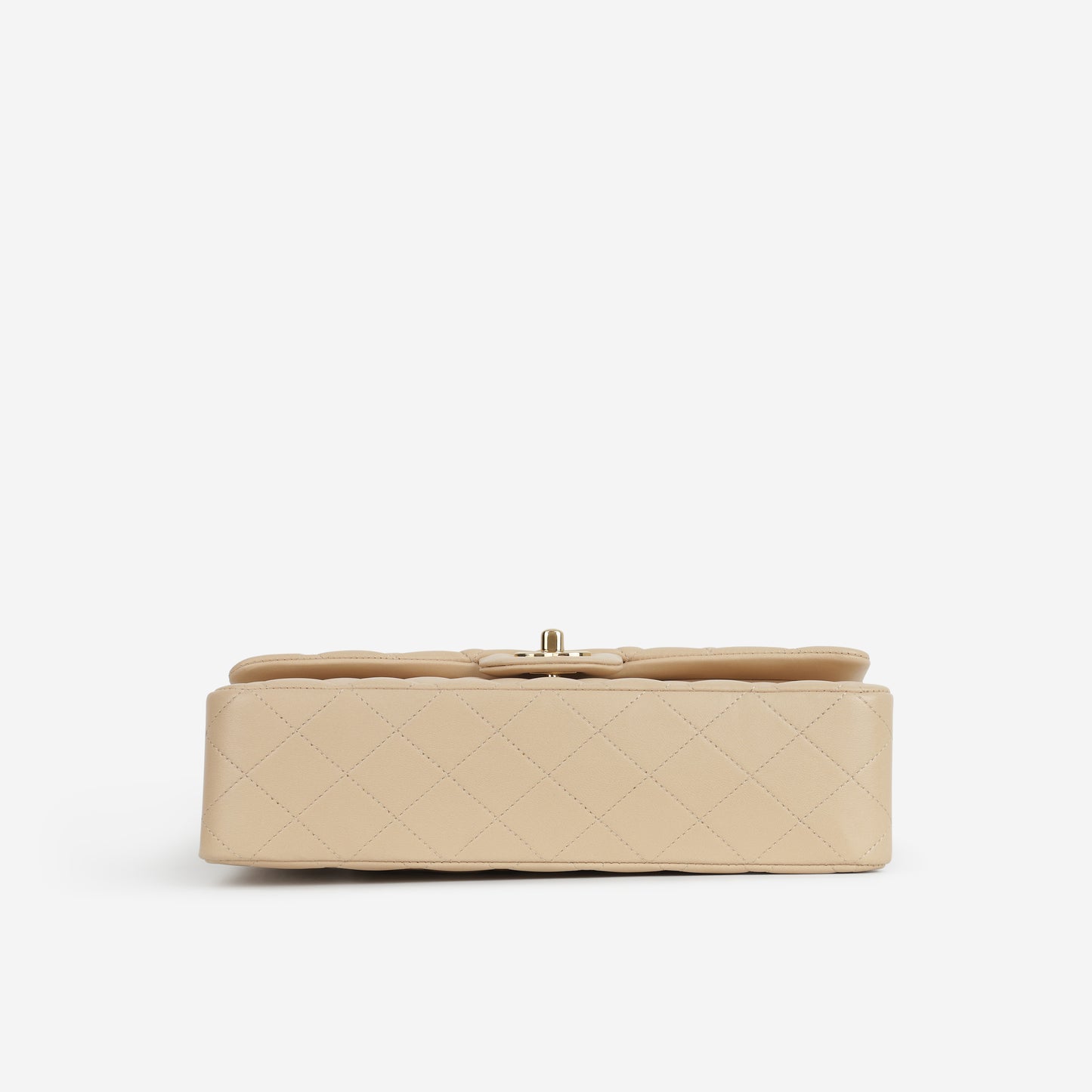 Chanel Medium Classic Flap - Beige Lambskin | Gold Hardware