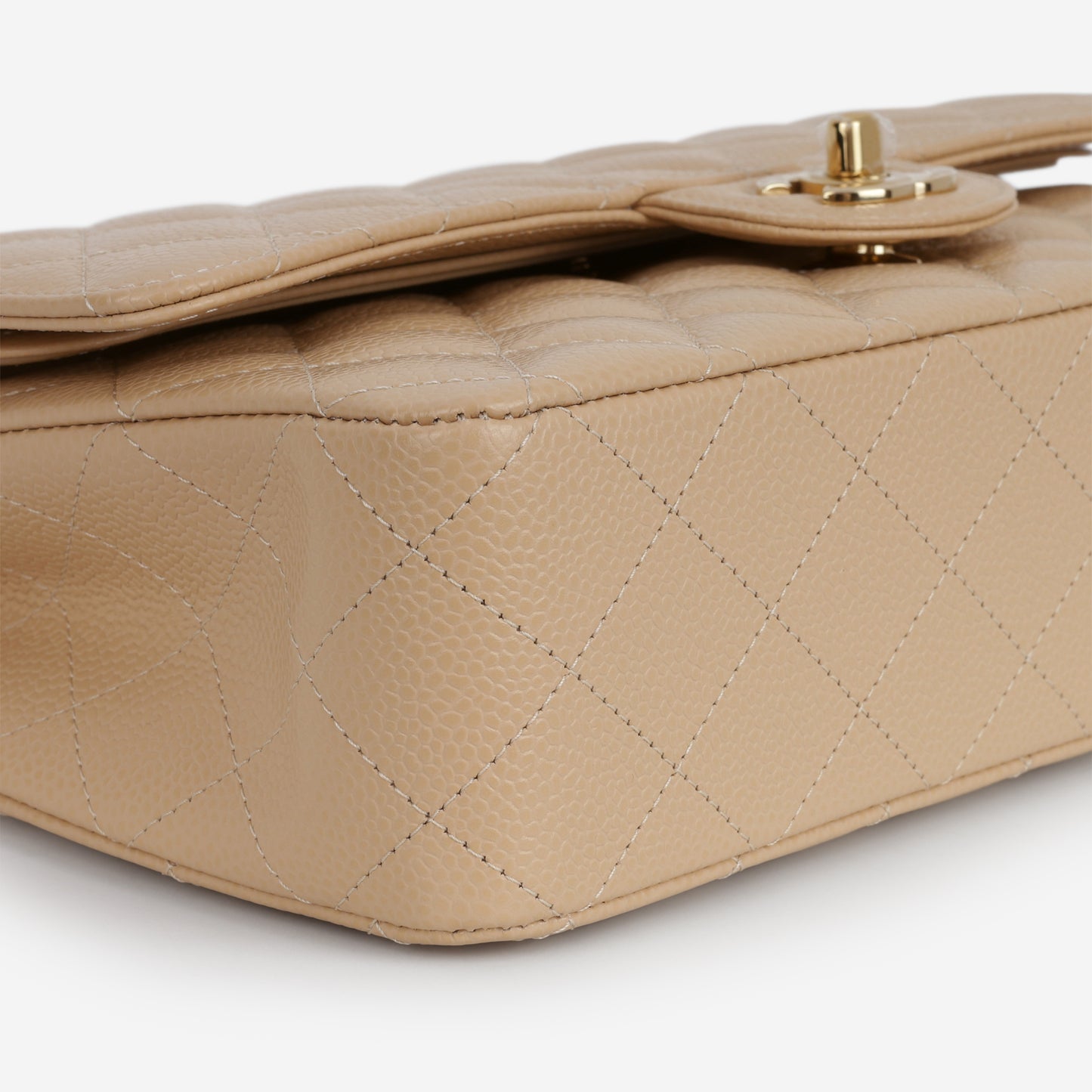 Chanel Medium Classic Flap - Beige Clair Caviar | Gold Hardware