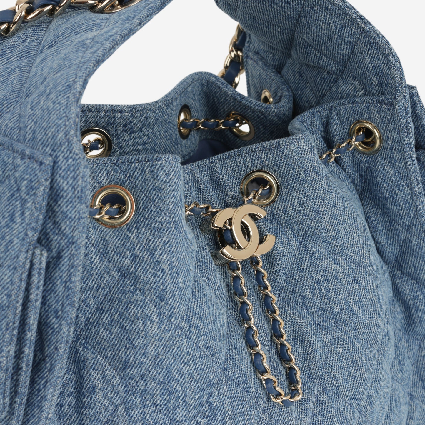 Chanel Small 25 Hobo - Blue Denim | Gold Hardware