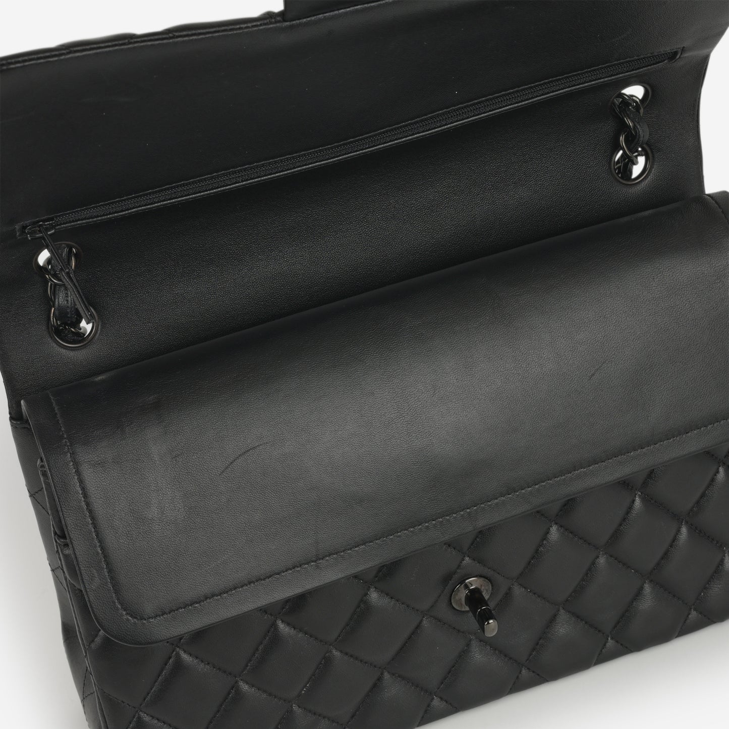 Chanel Jumbo Classic Flap - So Black Lambskin | Tonal Hardware