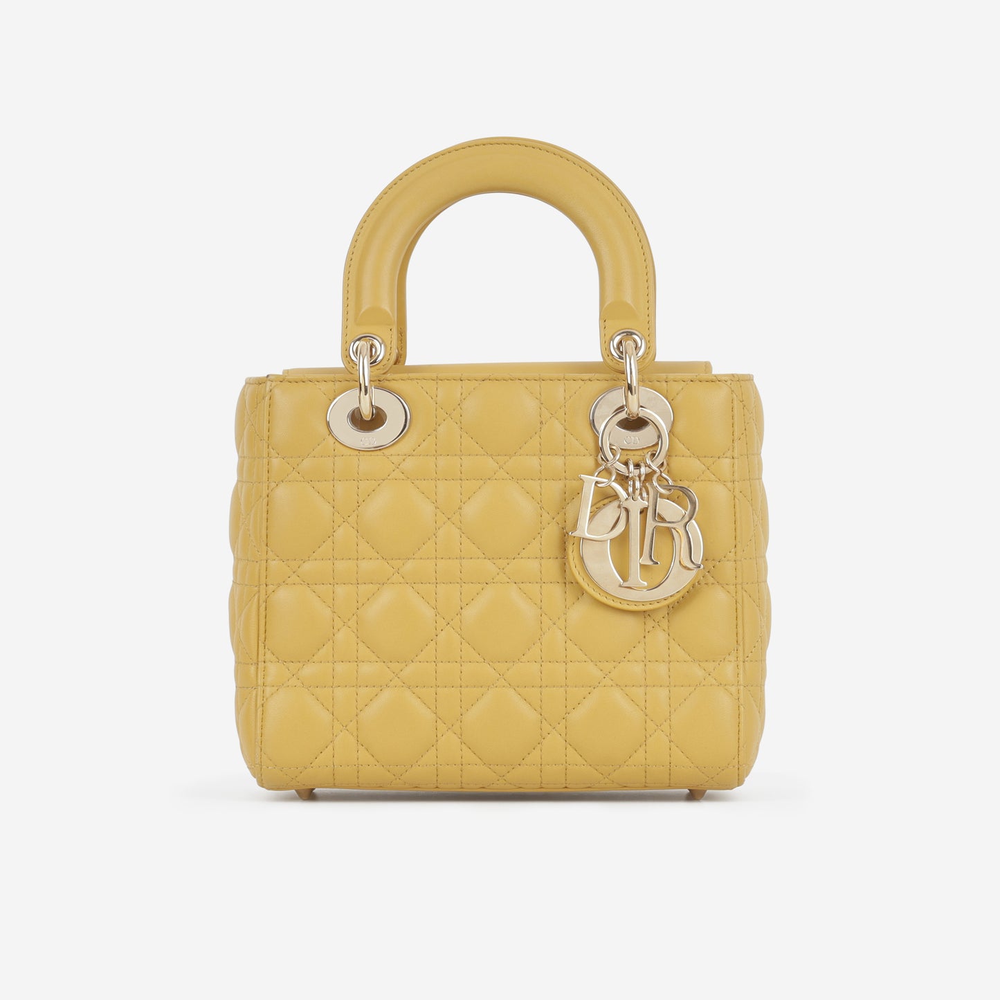 Christian Dior Small ABCDior - Yellow Lambskin | Champagne Gold Hardware