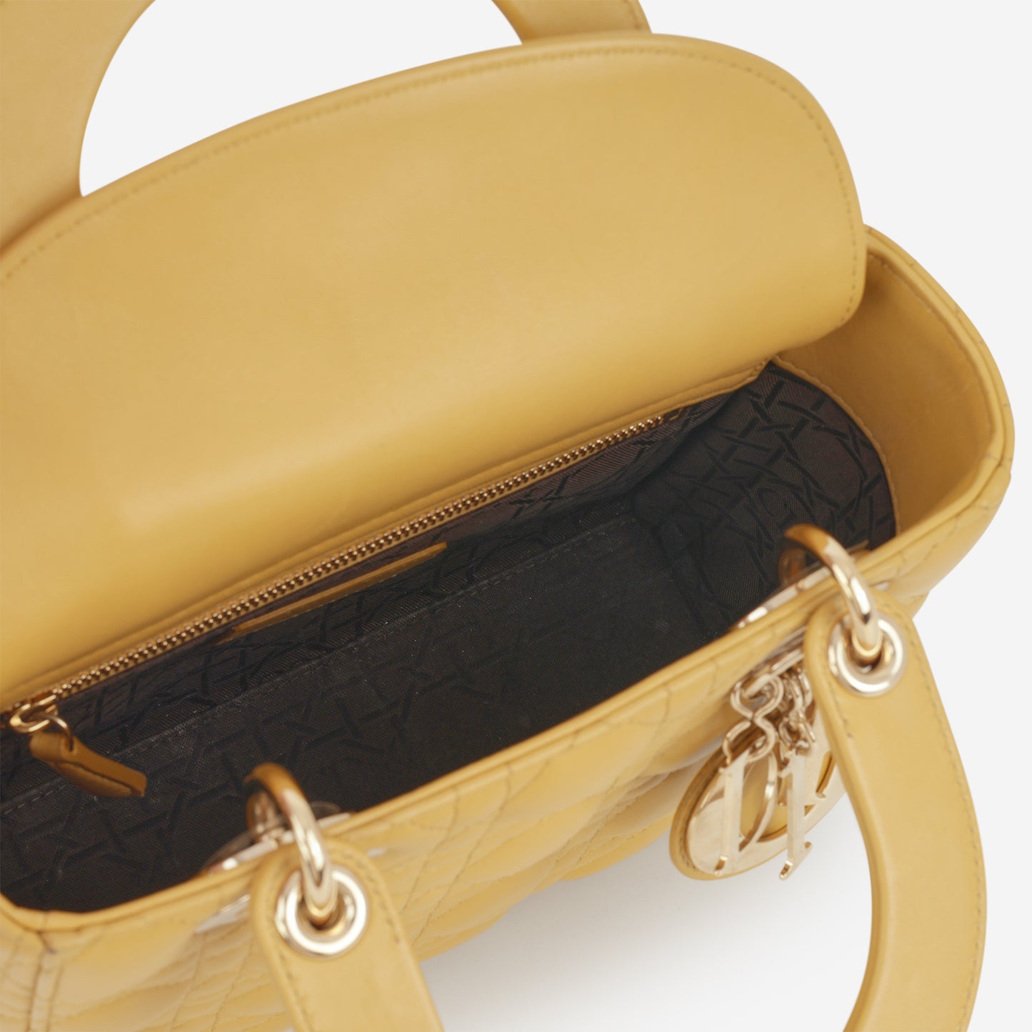 Christian Dior Small ABCDior - Yellow Lambskin | Champagne Gold Hardware