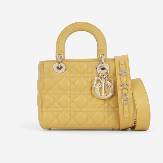 Christian Dior Small ABCDior - Yellow Lambskin | Champagne Gold Hardware