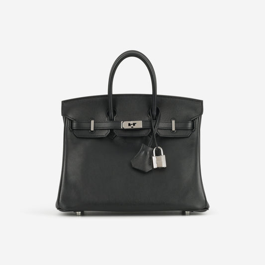 Hermès Birkin 25 - Black Swift | Palladium Hardware