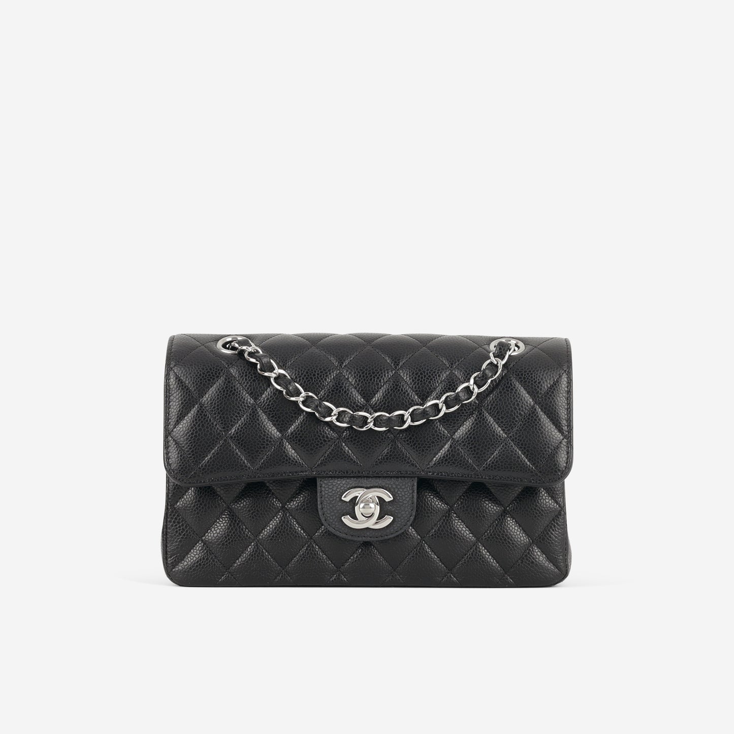 Chanel Small Classic Flap - Black Caviar | Silver Hardware