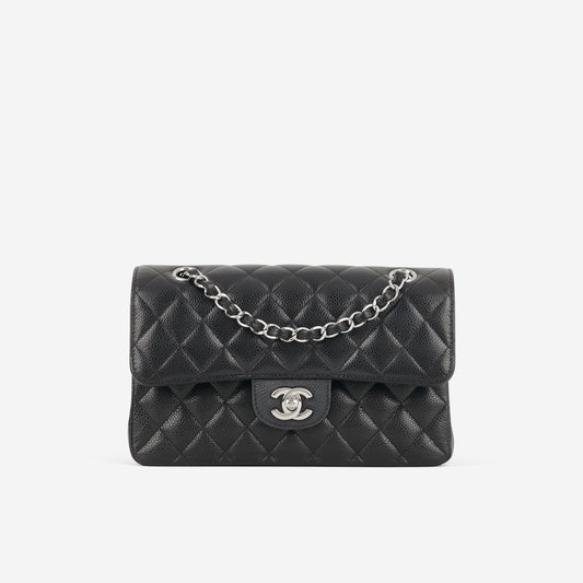 Chanel Small Classic Flap - Black Caviar | Silver Hardware