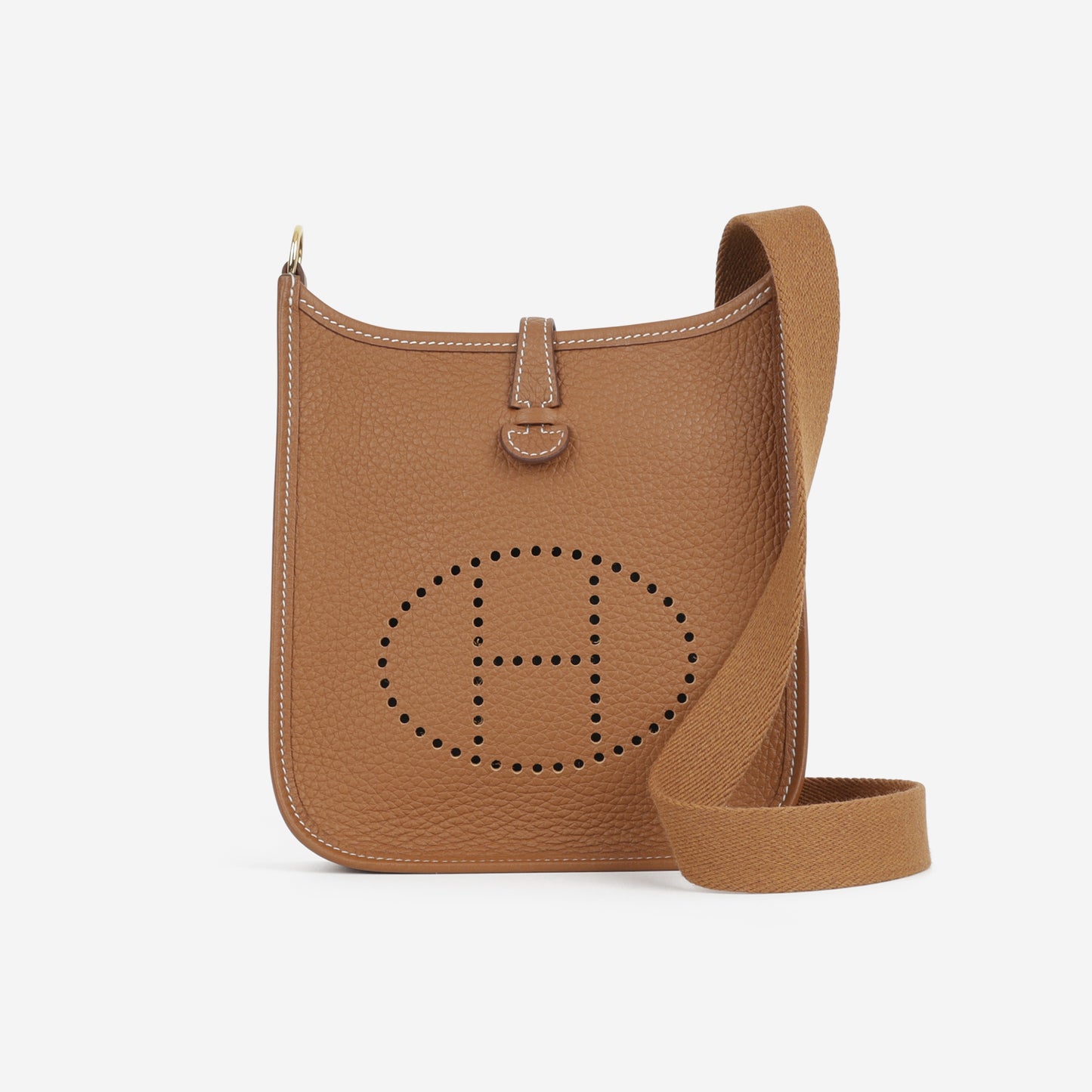 Hermès Mini Evelyne 16  - Gold Clemence | Gold Hardware