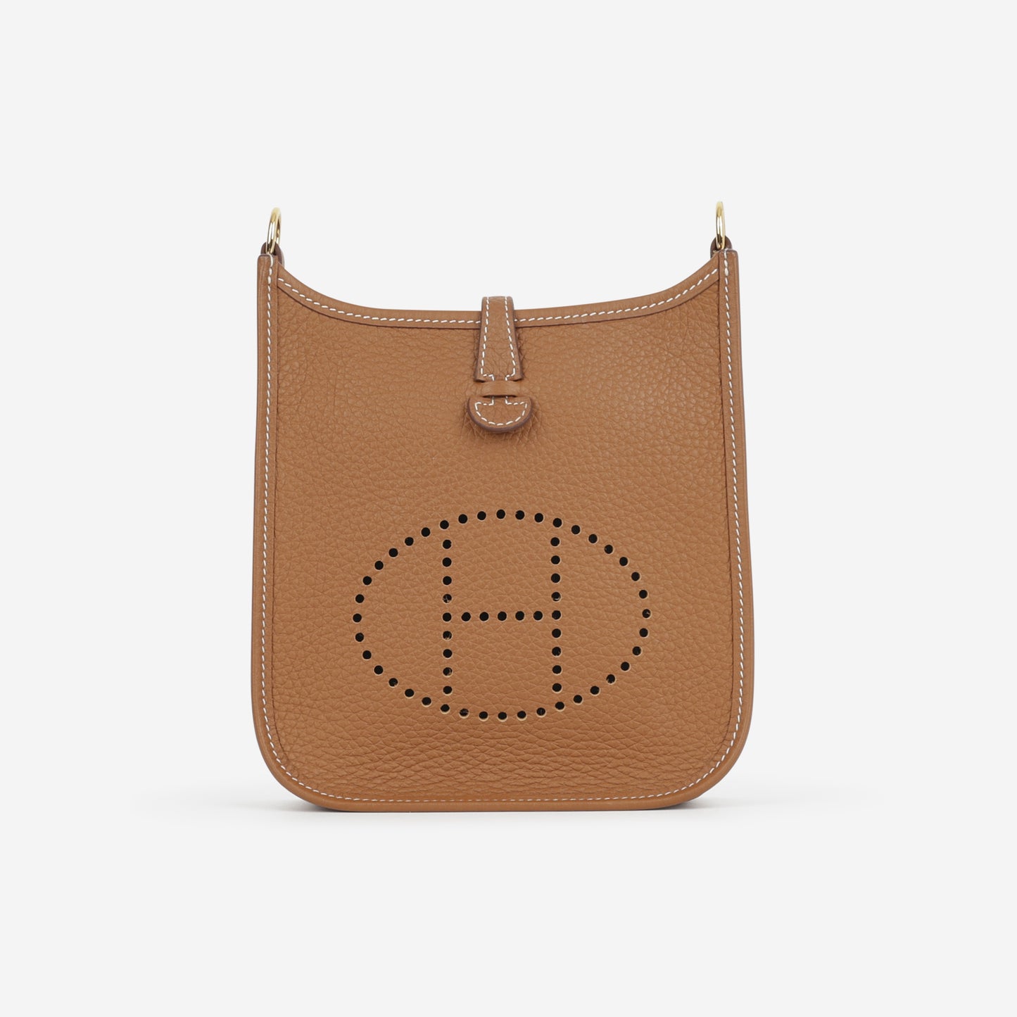 Hermès Mini Evelyne 16  - Gold Clemence | Gold Hardware