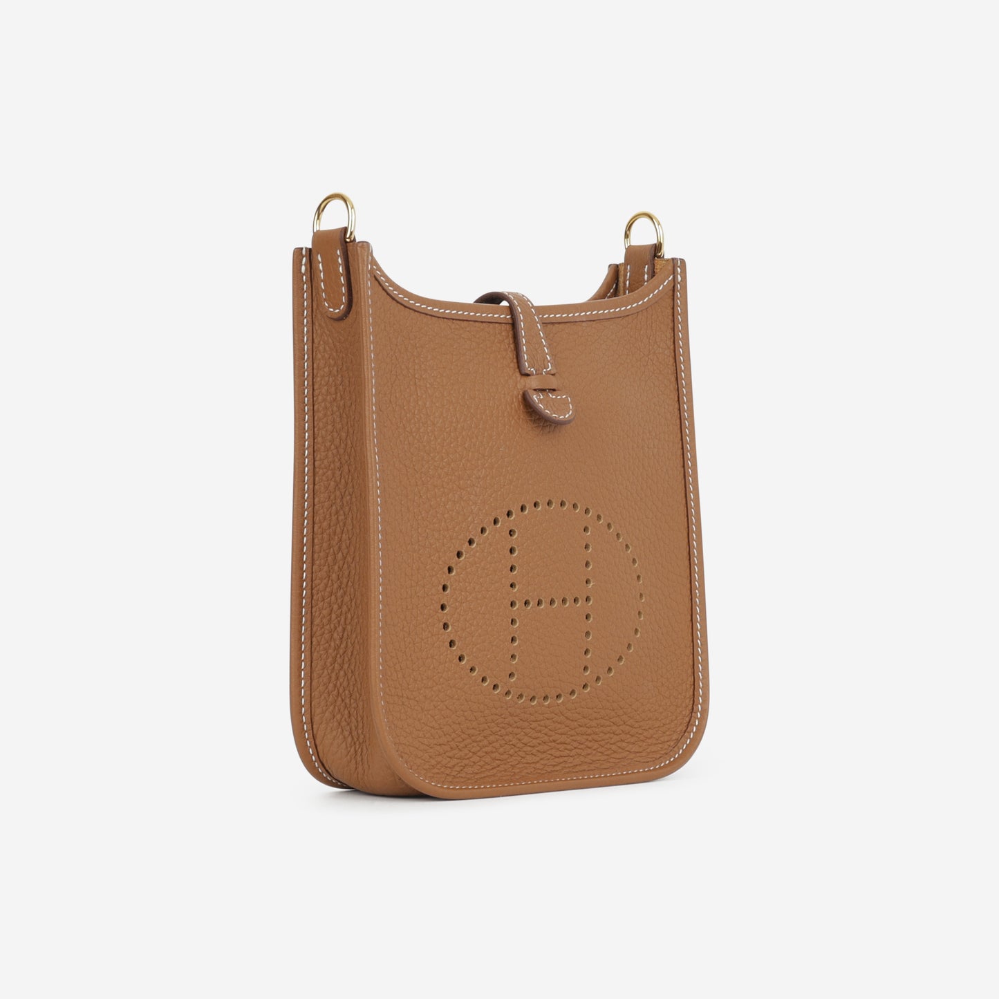 Hermès Mini Evelyne 16  - Gold Clemence | Gold Hardware