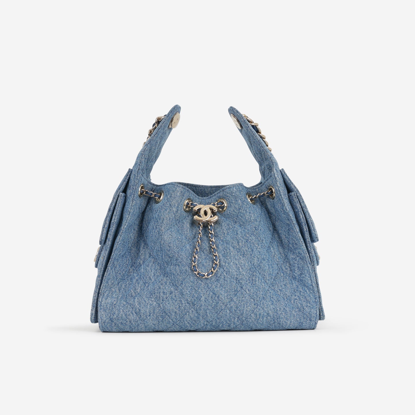 Chanel Small 25 Hobo - Denim Polished | Champagne Gold Hardware
