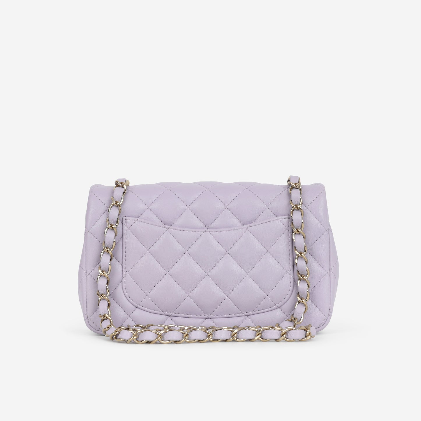 Chanel Mini Rectangular - Lilac Lambskin | Champagne Gold Hardware